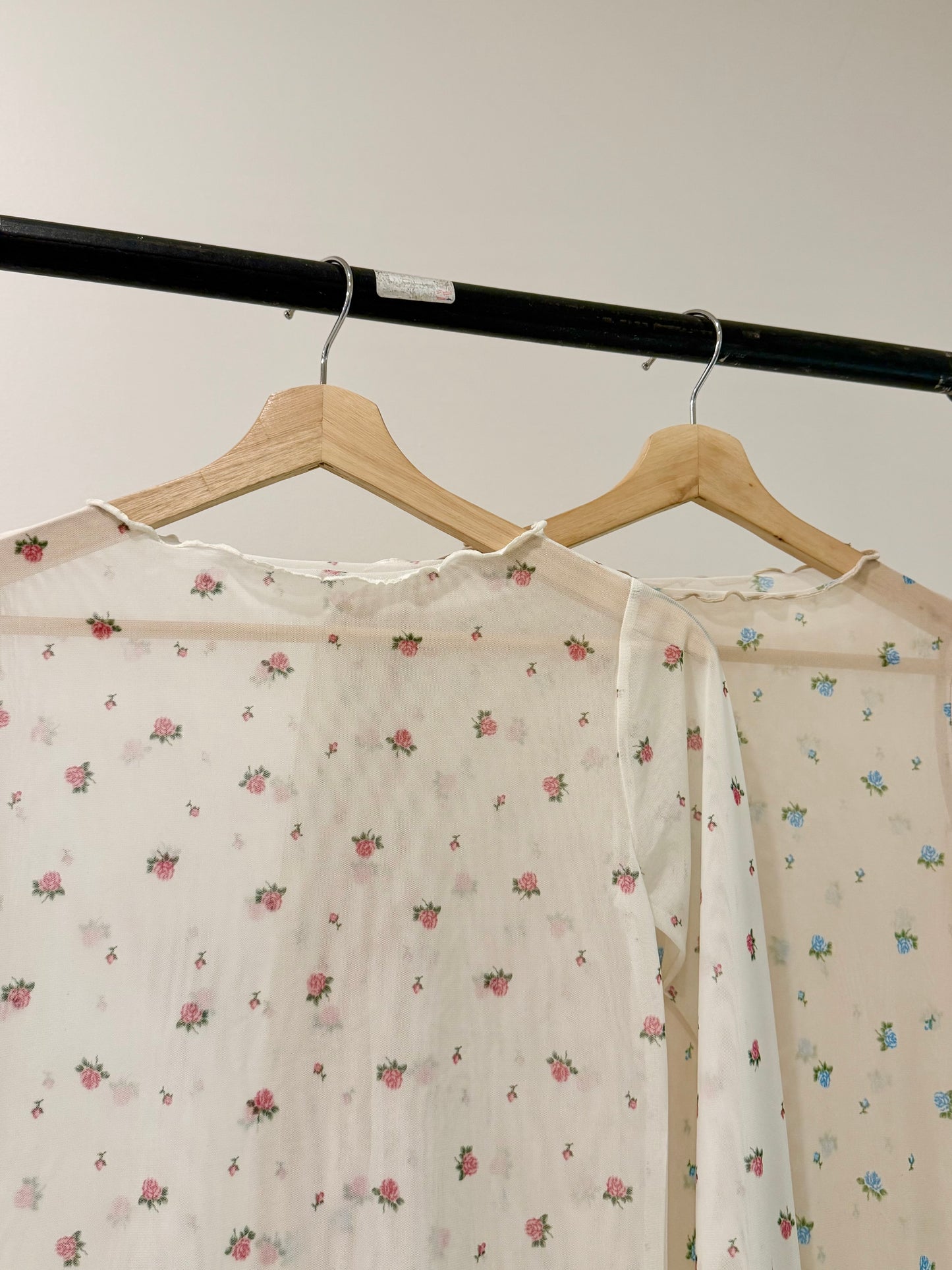LIREN Floral mesh top