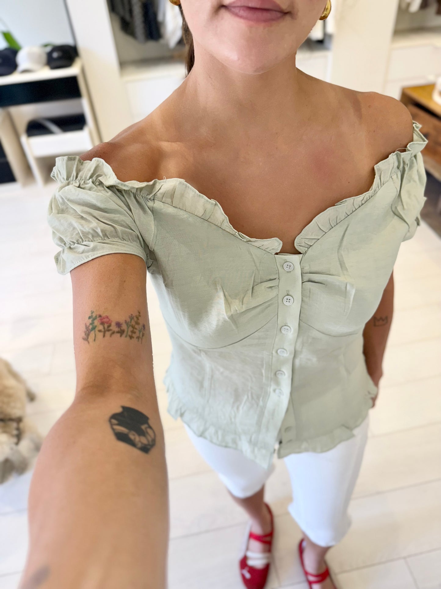 MAZE Ruffle blouse