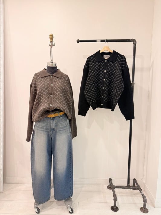 STOLEN Grid cardigan