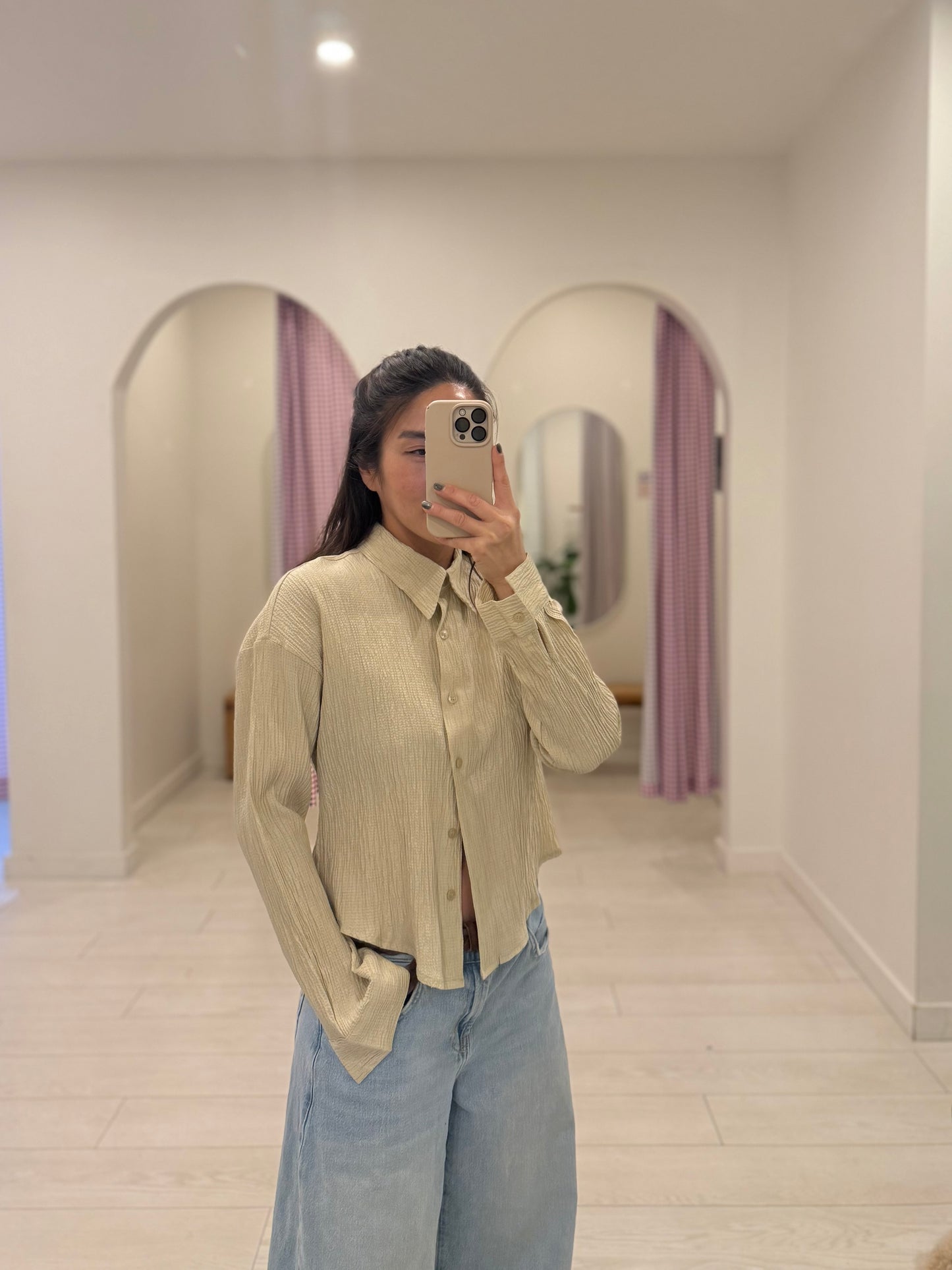 NEVER Textured shirt