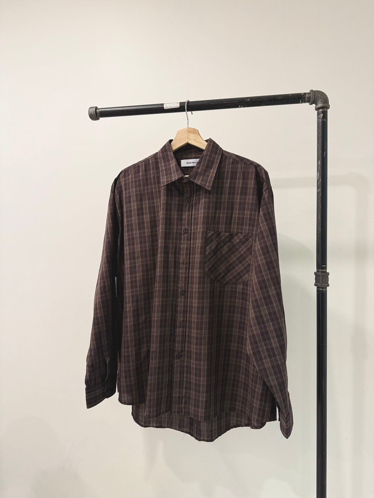 LAO Plaid oversized shirt