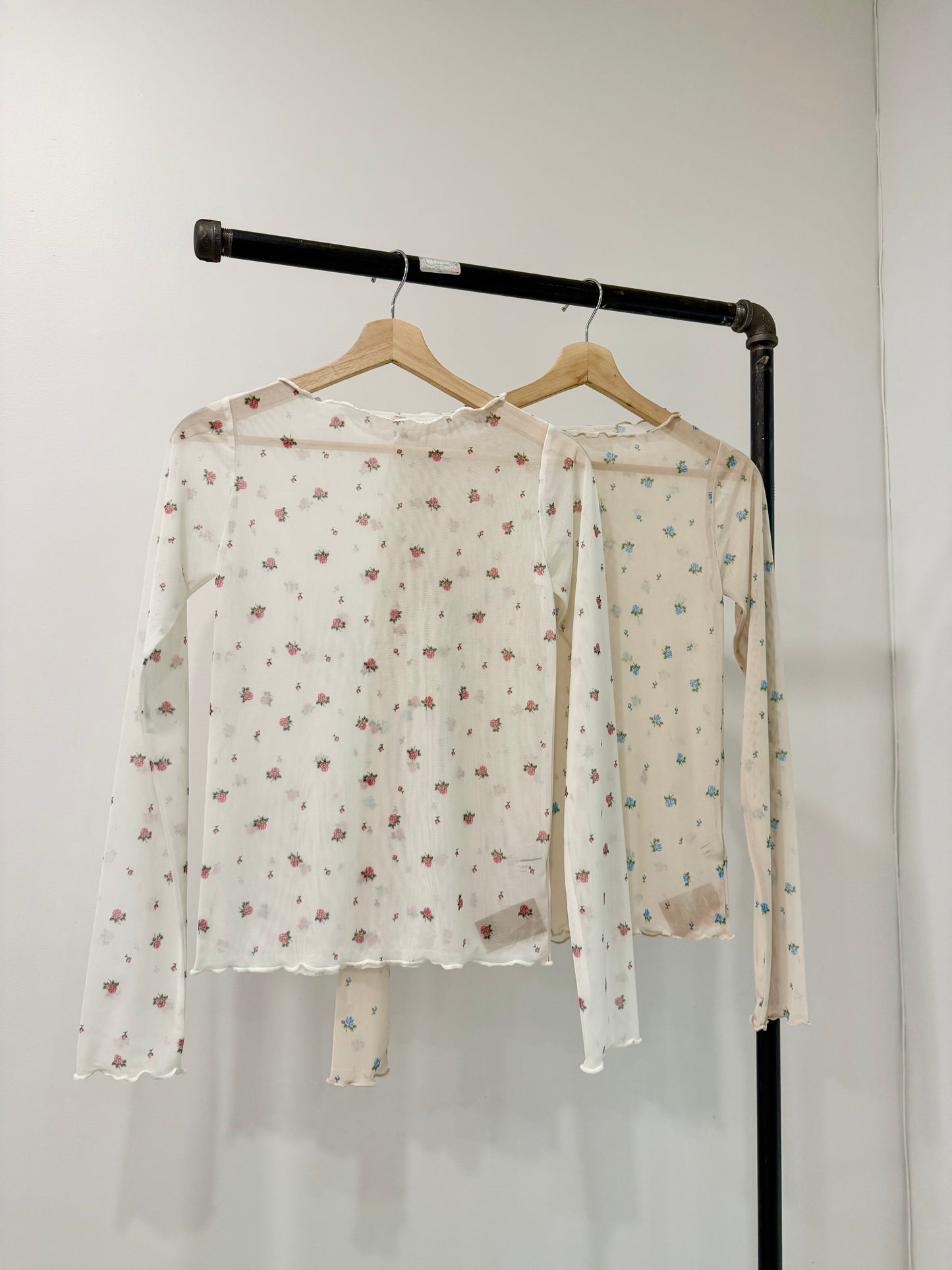 LIREN Floral mesh top