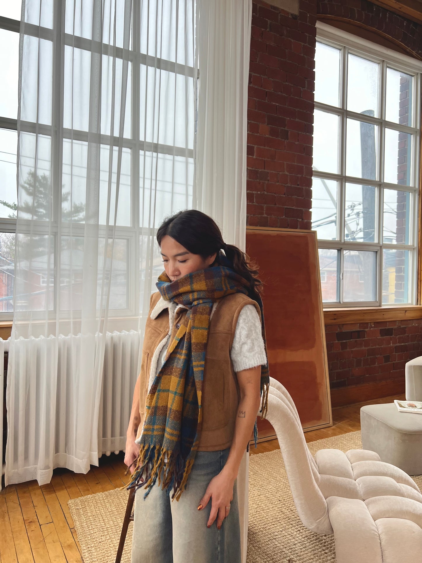 SANK Shearling vest
