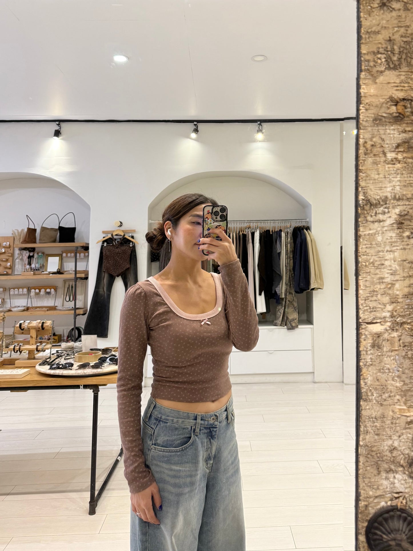 JOYCE Long sleeve slim tee