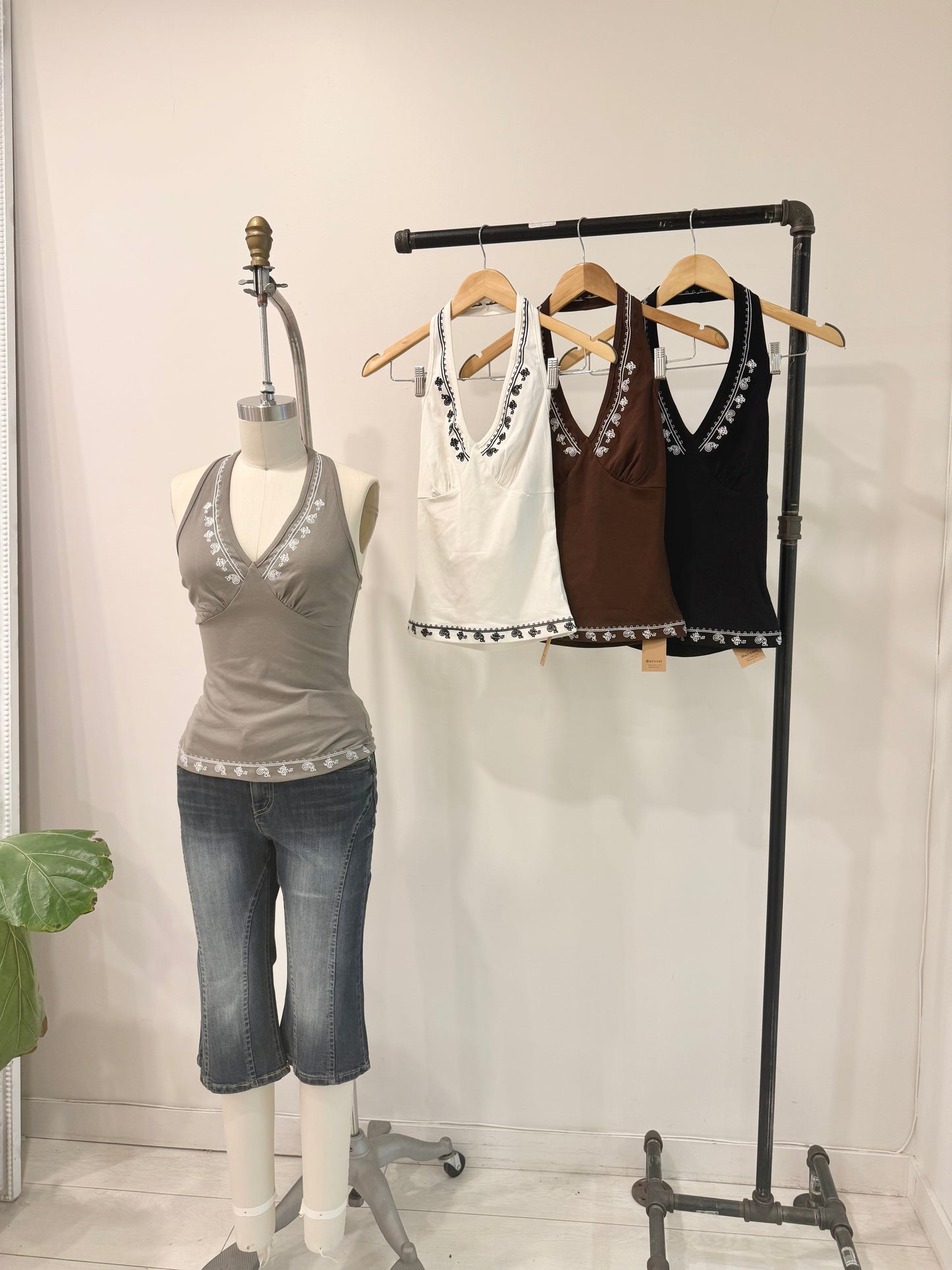 MINA Boho halter top