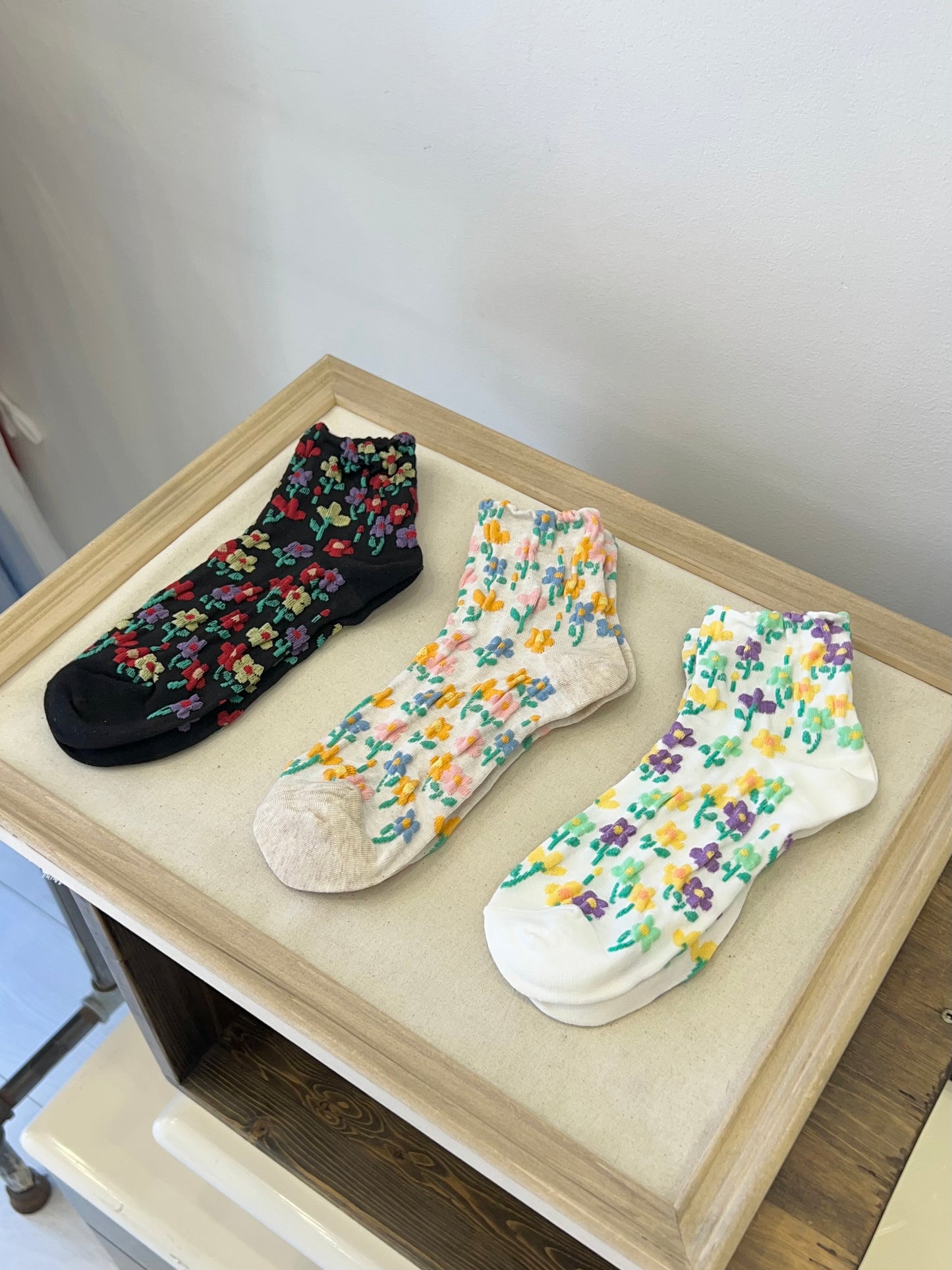 WEGO Flower print socks