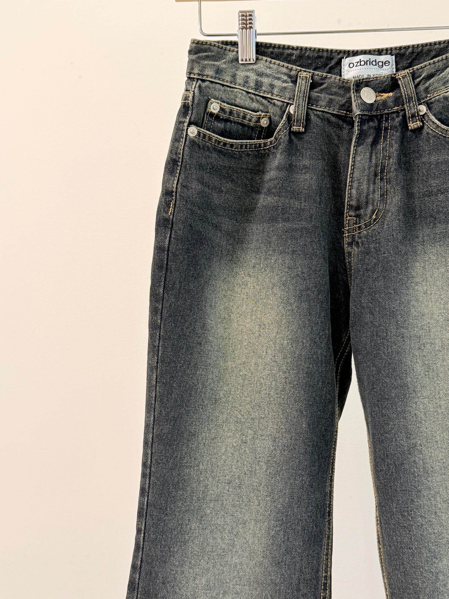 BENNE Black washed bootcut jeans