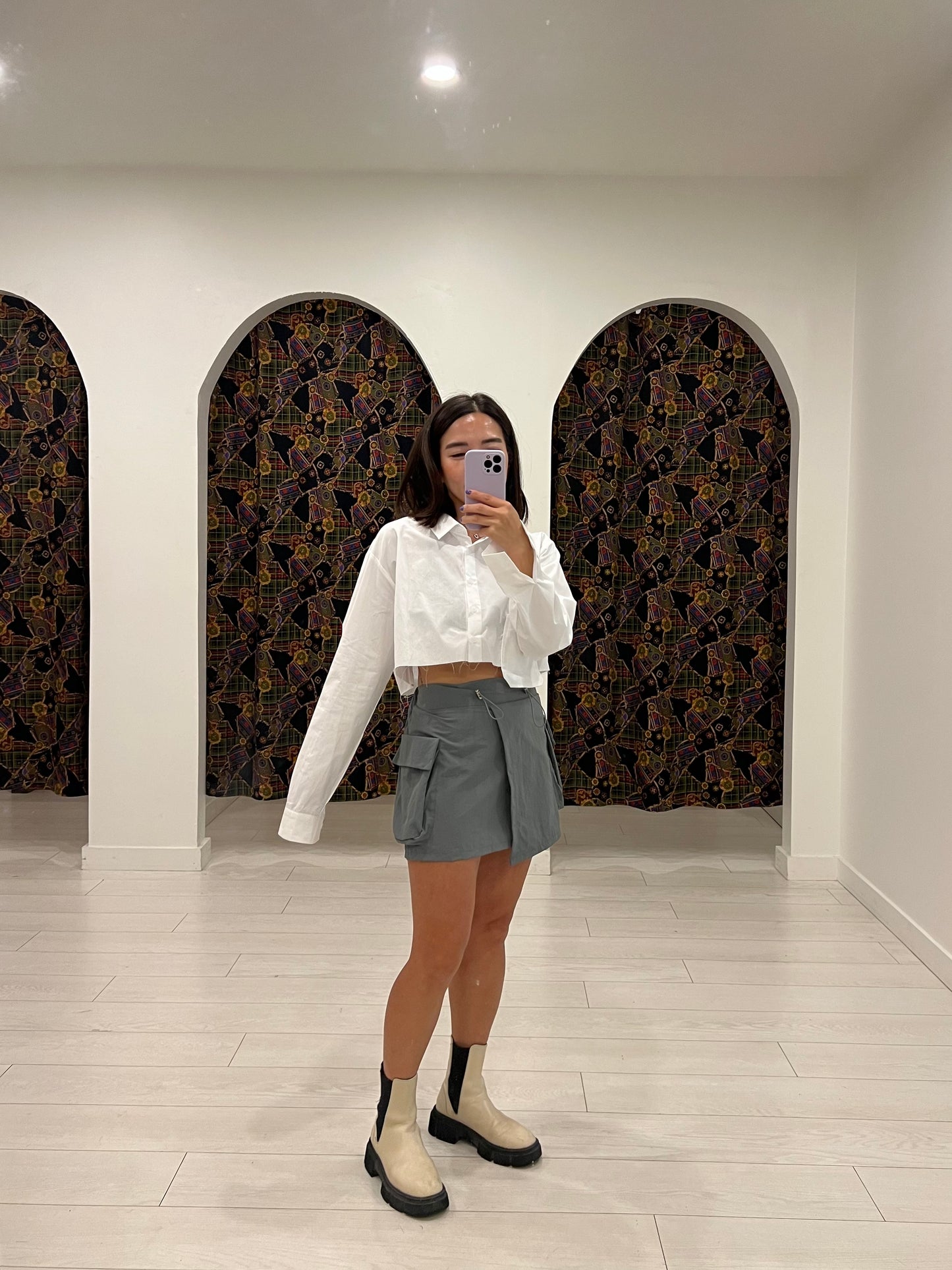 MILA Mini cargo skirt