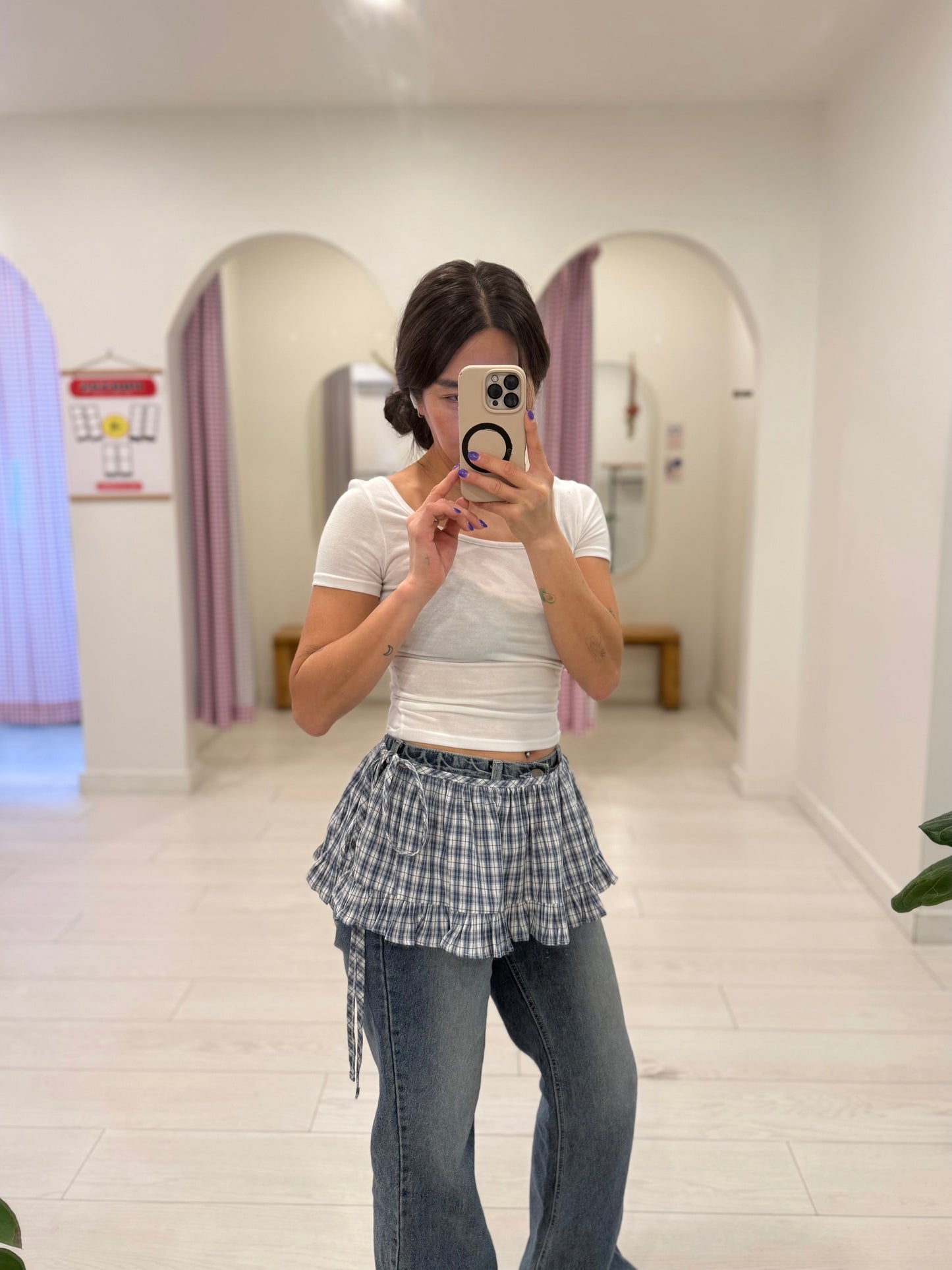 NAEL Micro overlay skirt