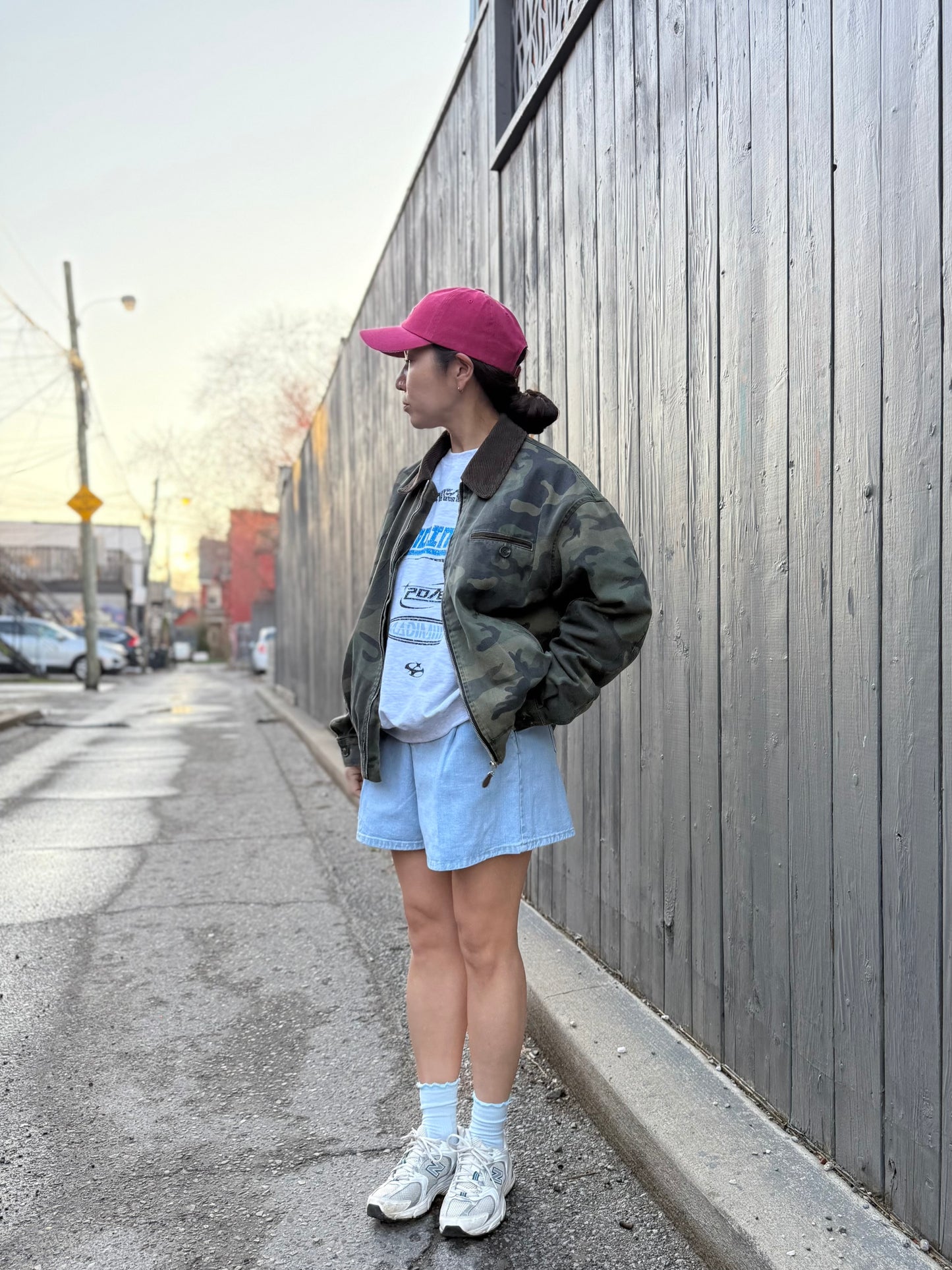 NABY Pleated jean shorts