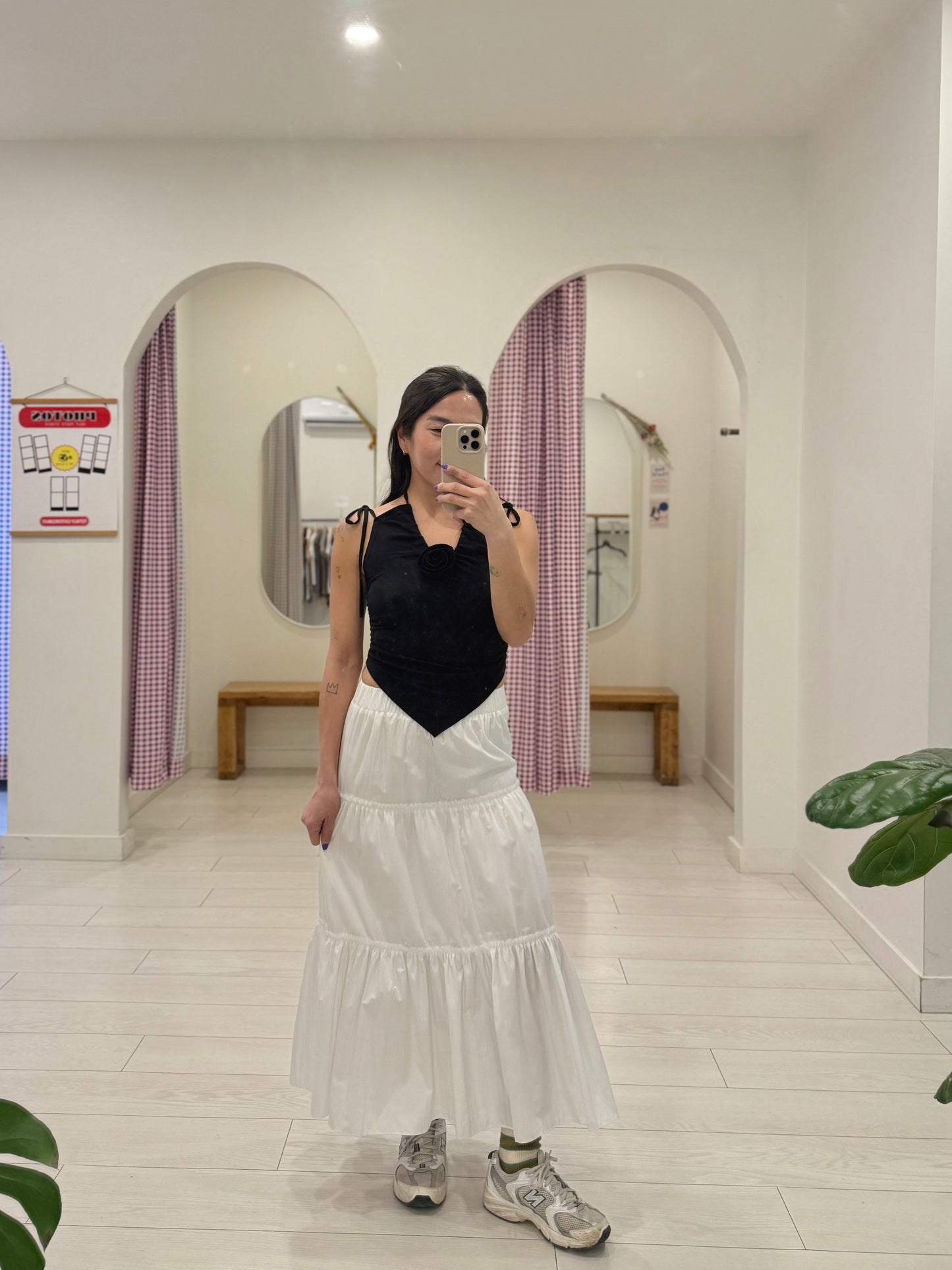 RESSY Maxi tiered skirt