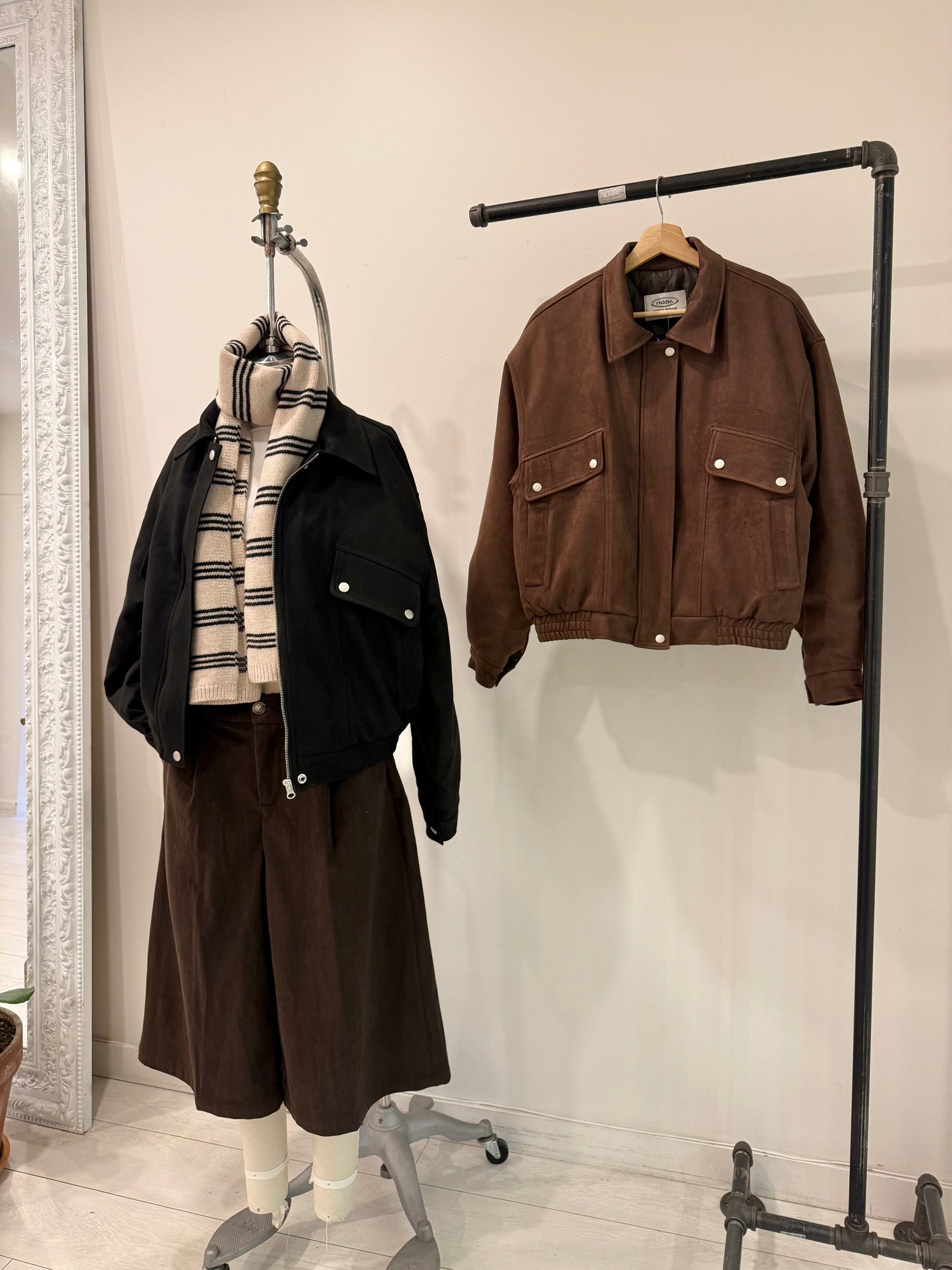 MELIN Insulated suede bomber