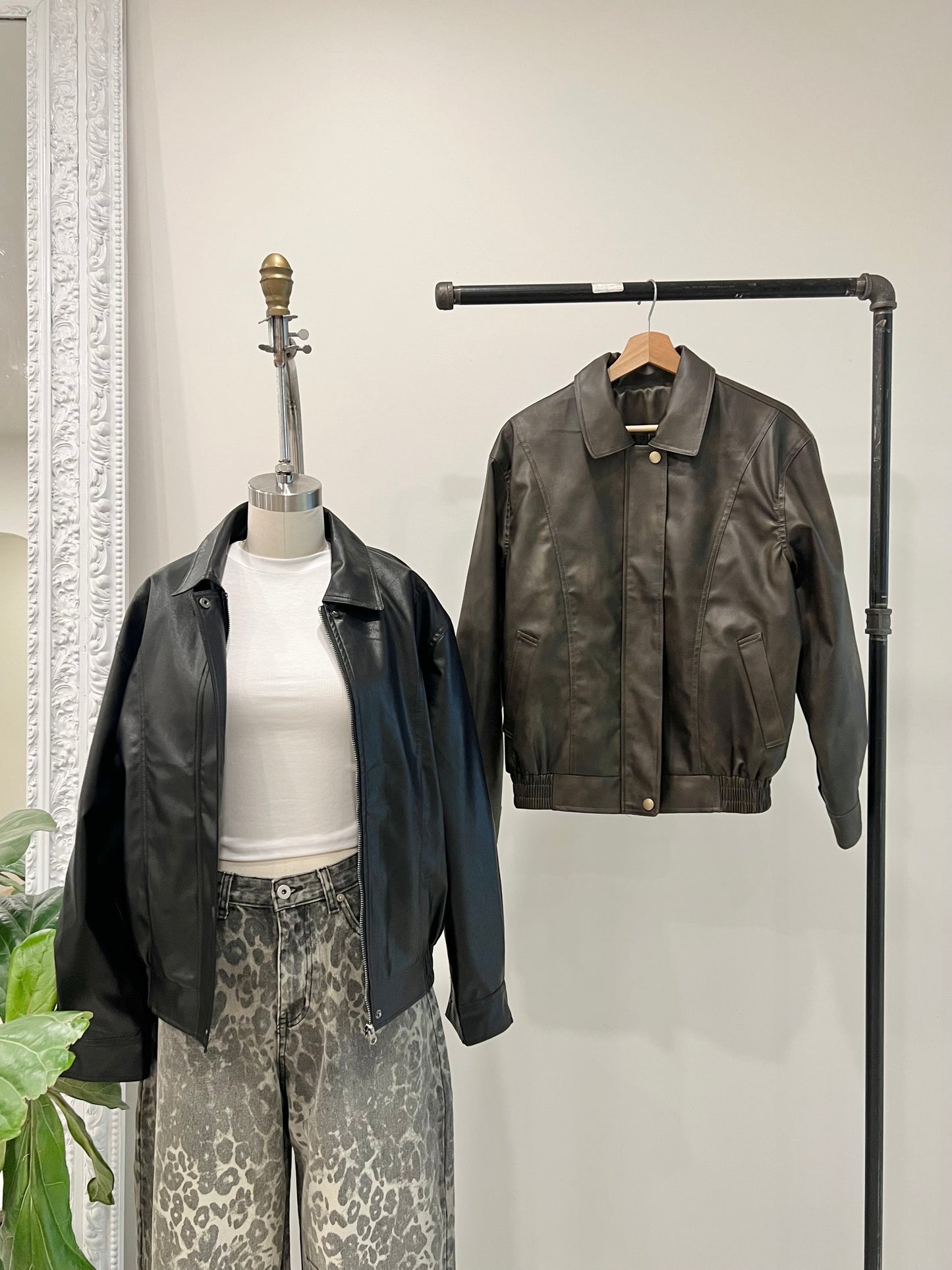 FIGA Vegan leather bomber