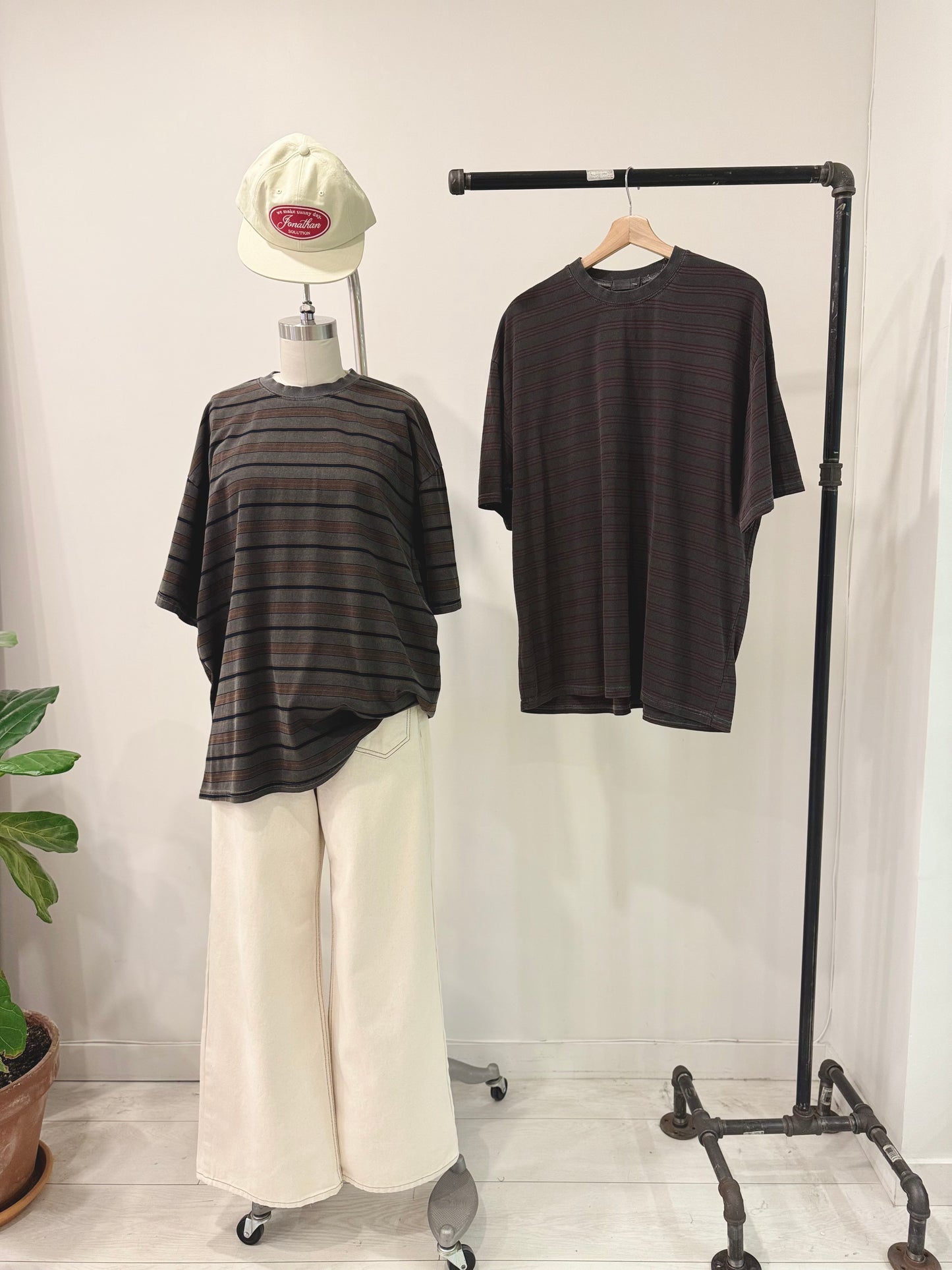 CRAY Striped boxy tee