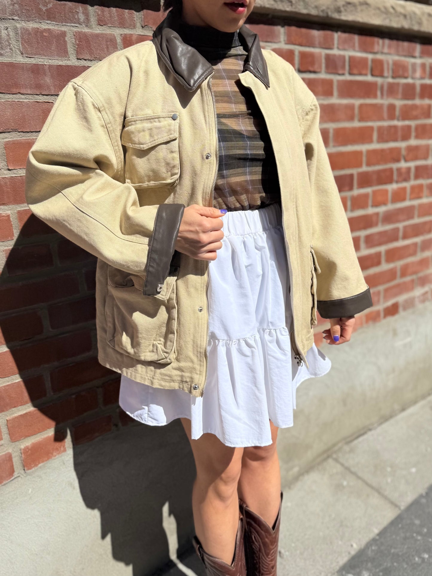 CELLO Tiered mini skirt