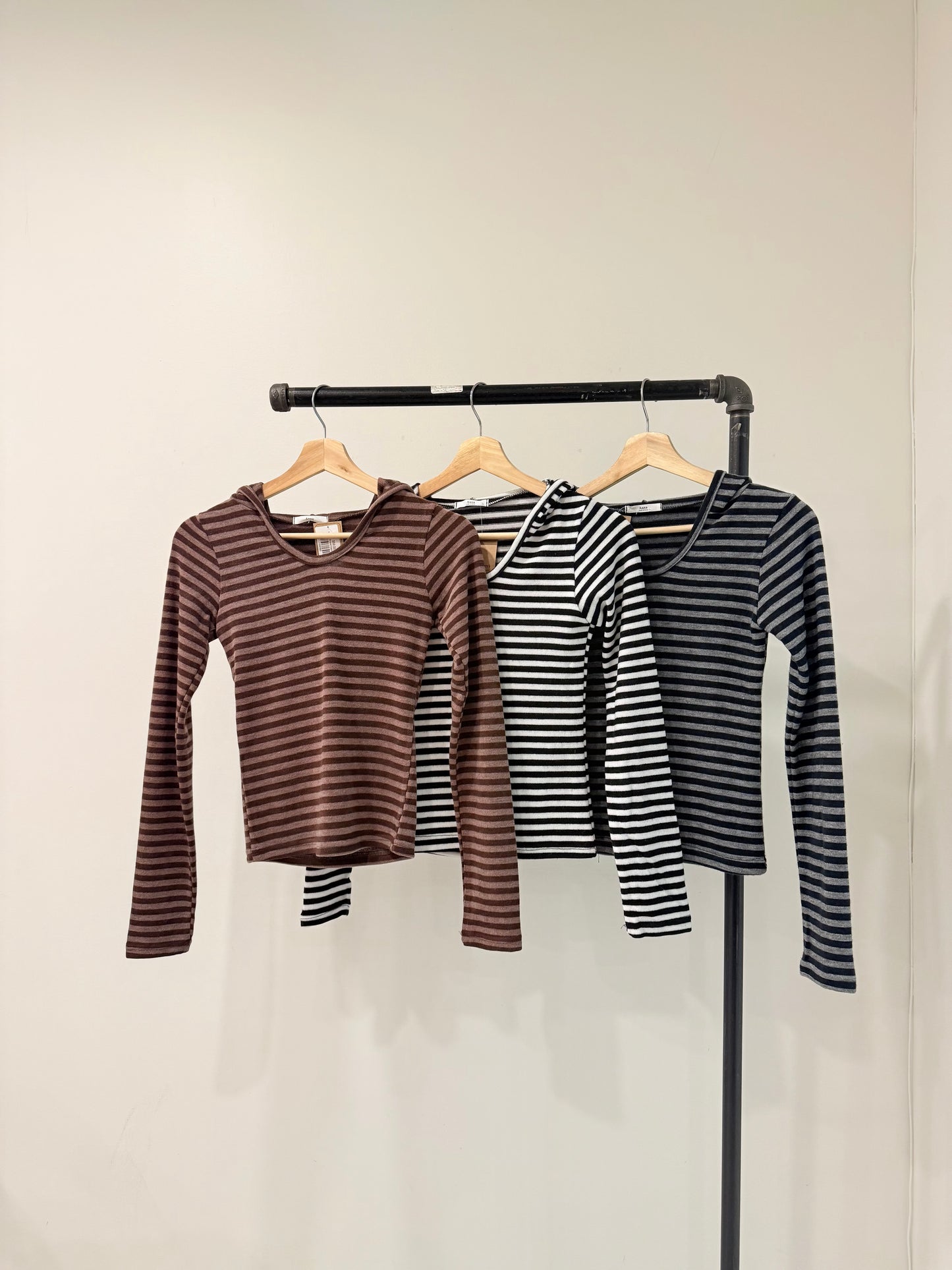 MAREY Striped hoodie
