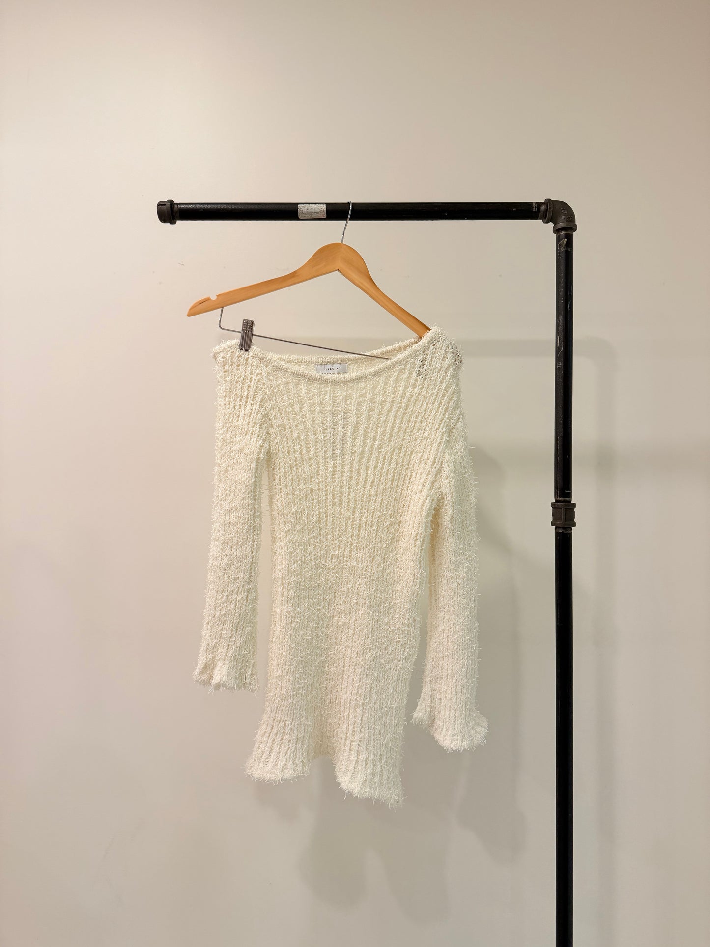 ROAR Asymmetric long knit top