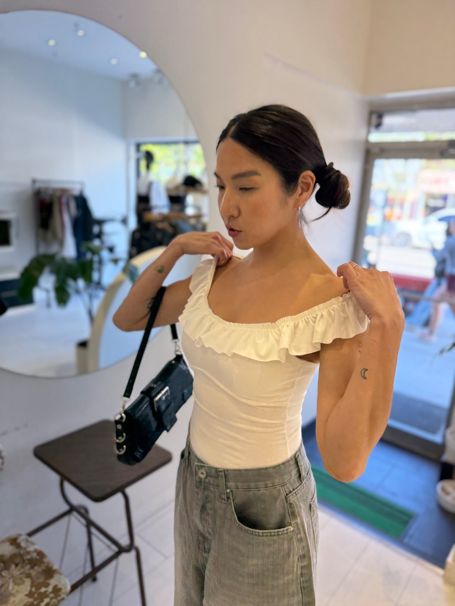 POZE Ruffle tank top