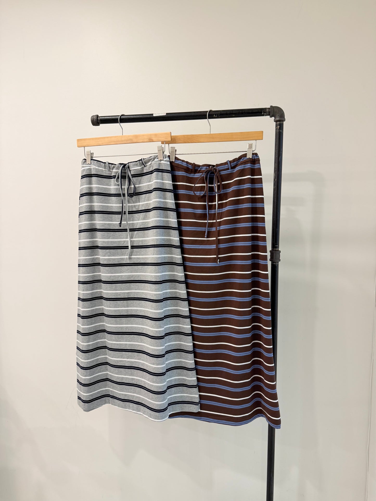 BEKEN Stripe maxi skirt