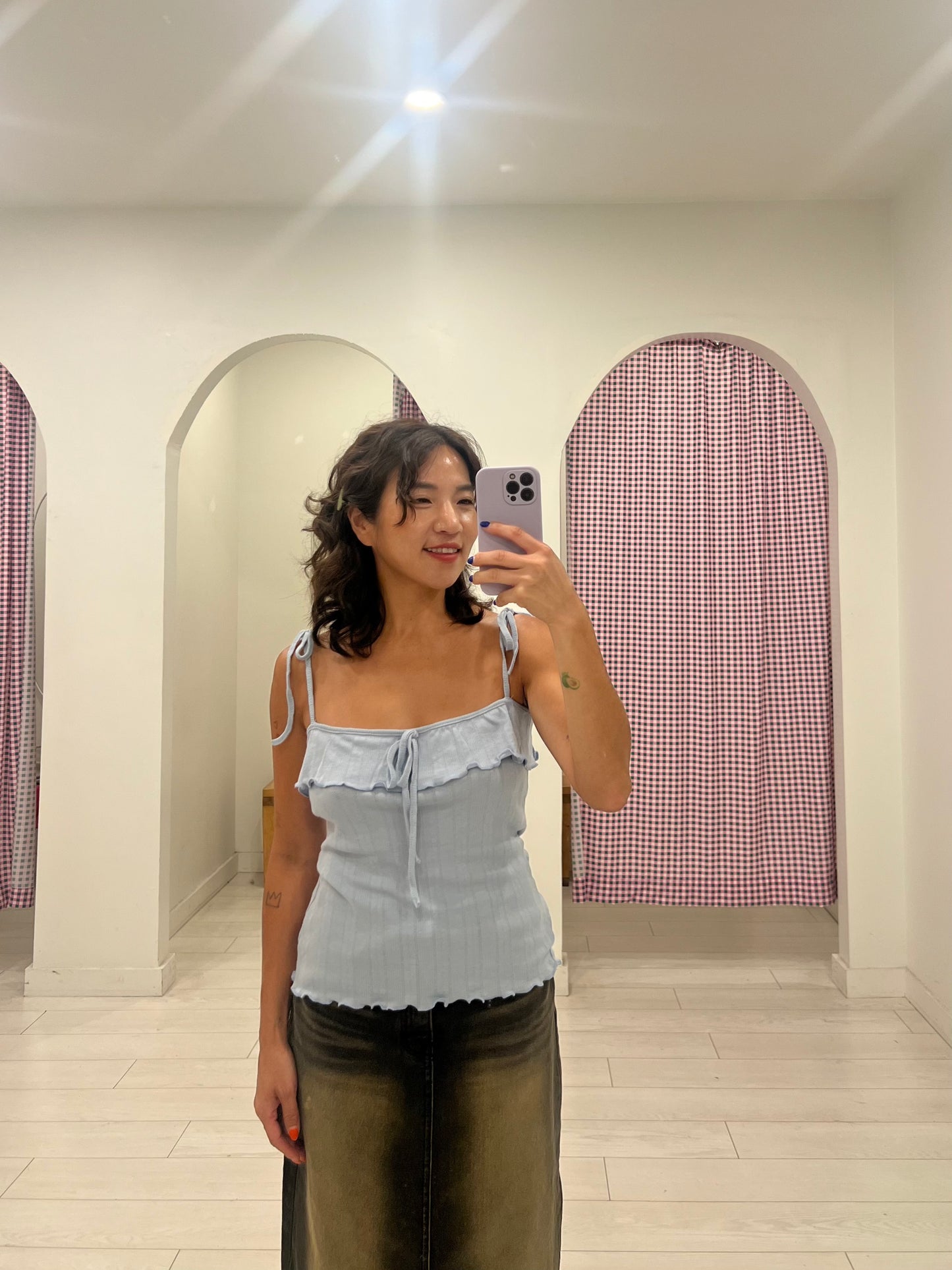 DIAL Ruffle tank top