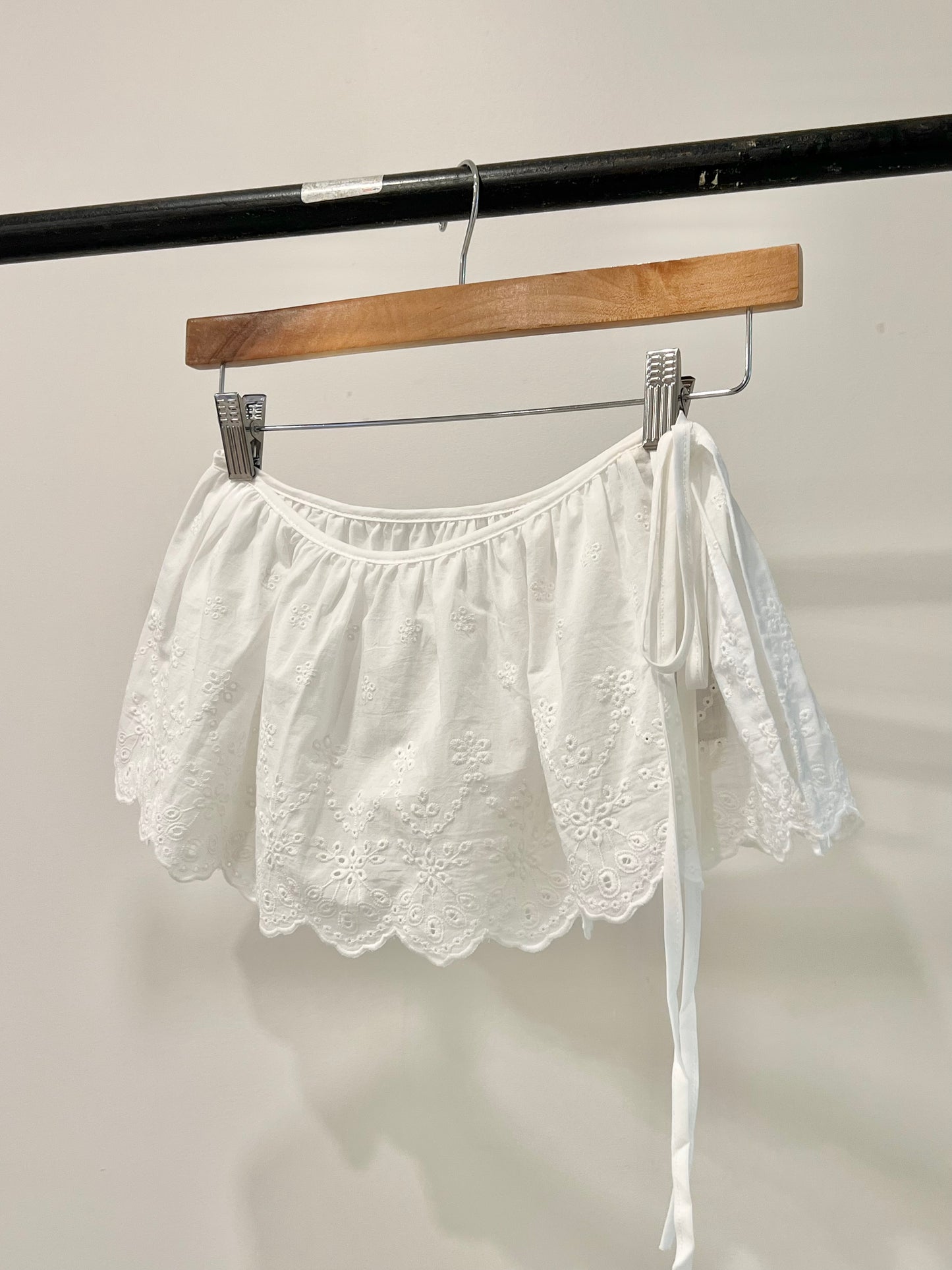 BINNIE Overlay micro skirt