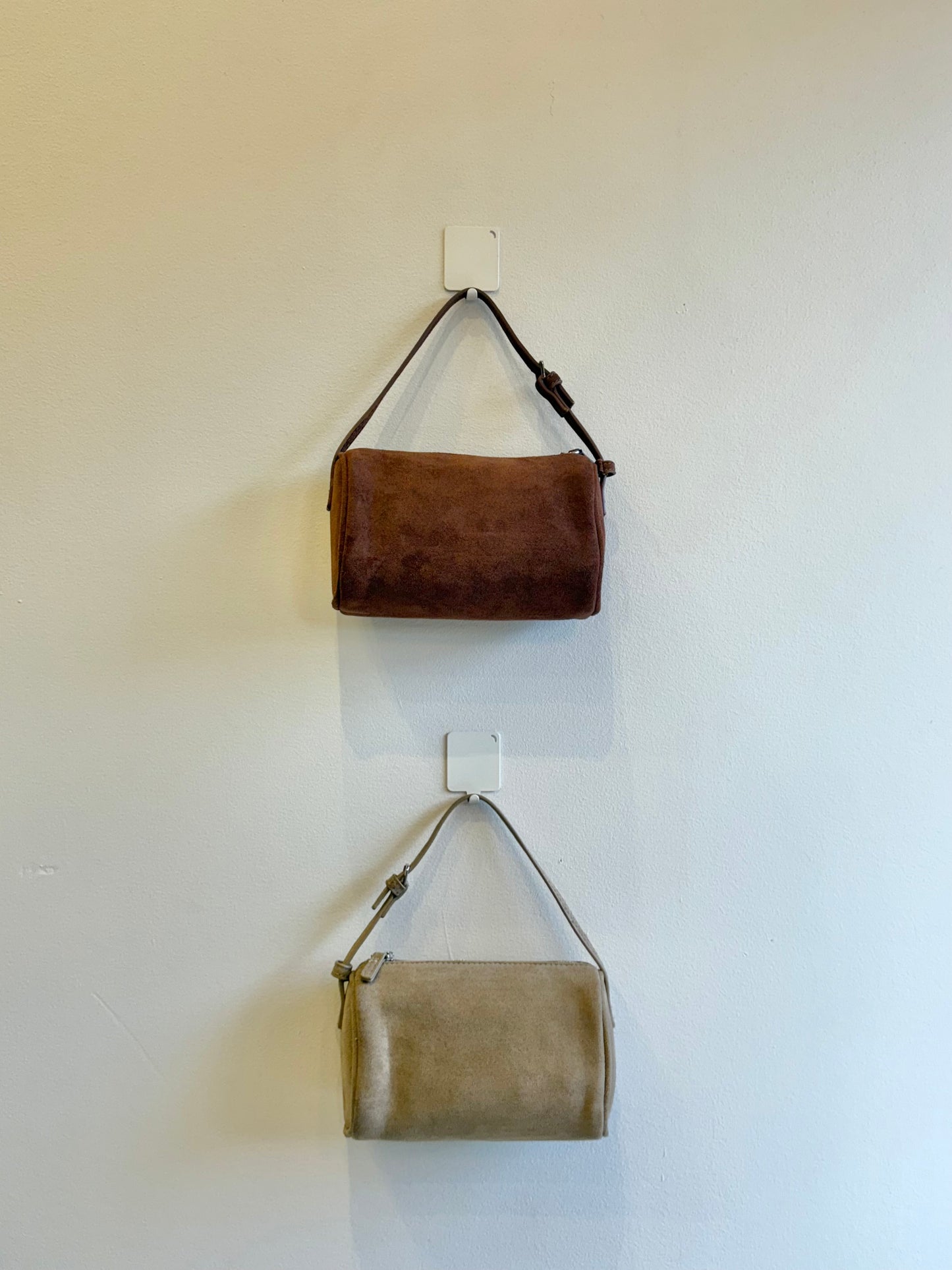 KEY Tiny suede bag