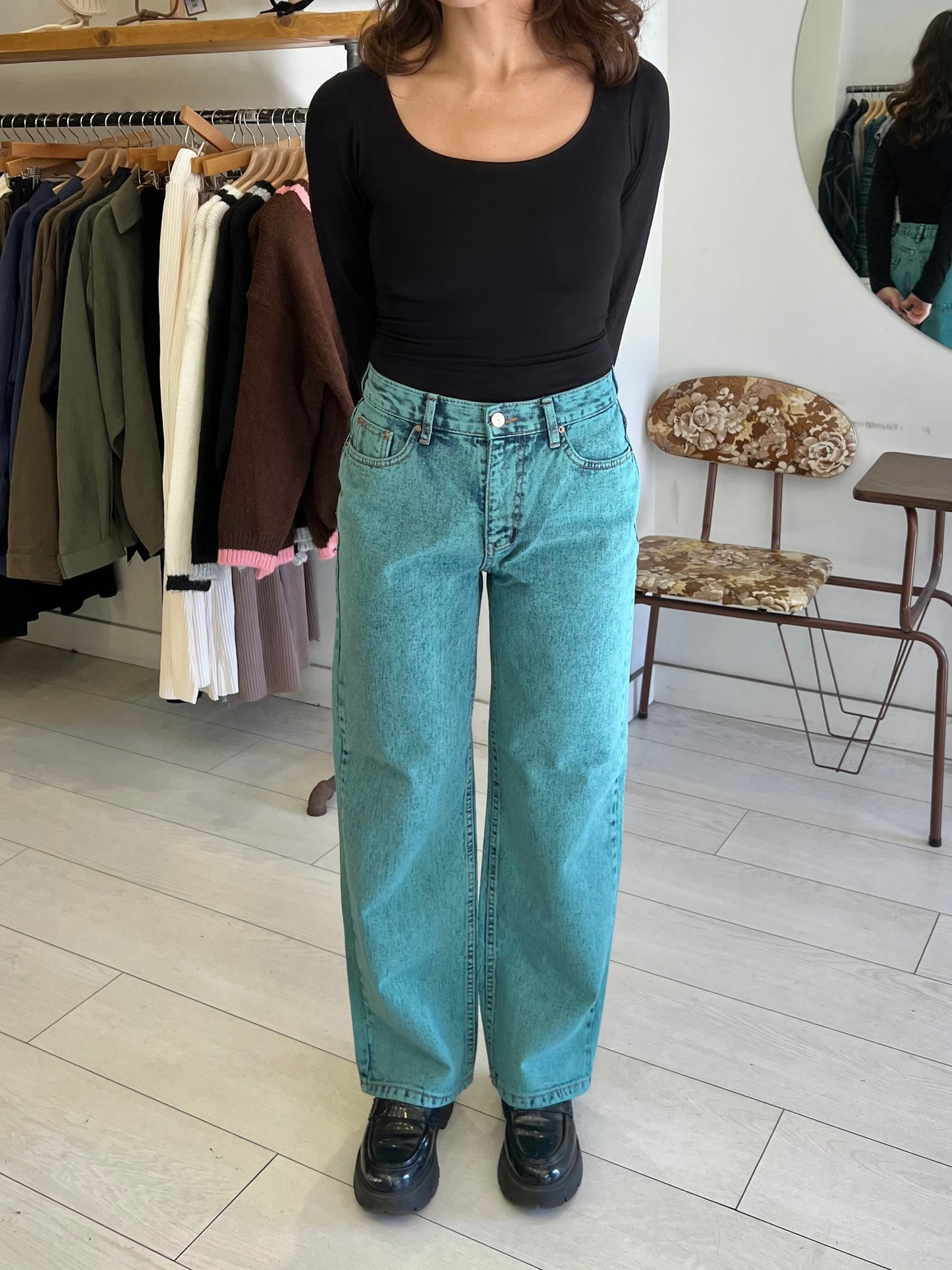 KADO Green washed jeans