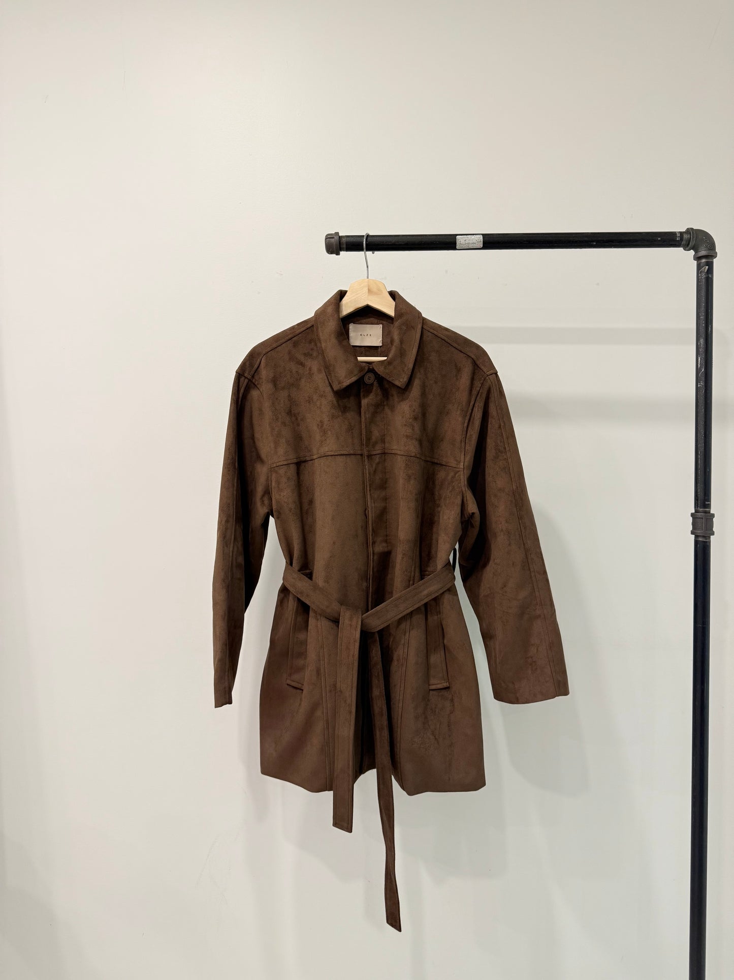 SAINT Vegan suede coat