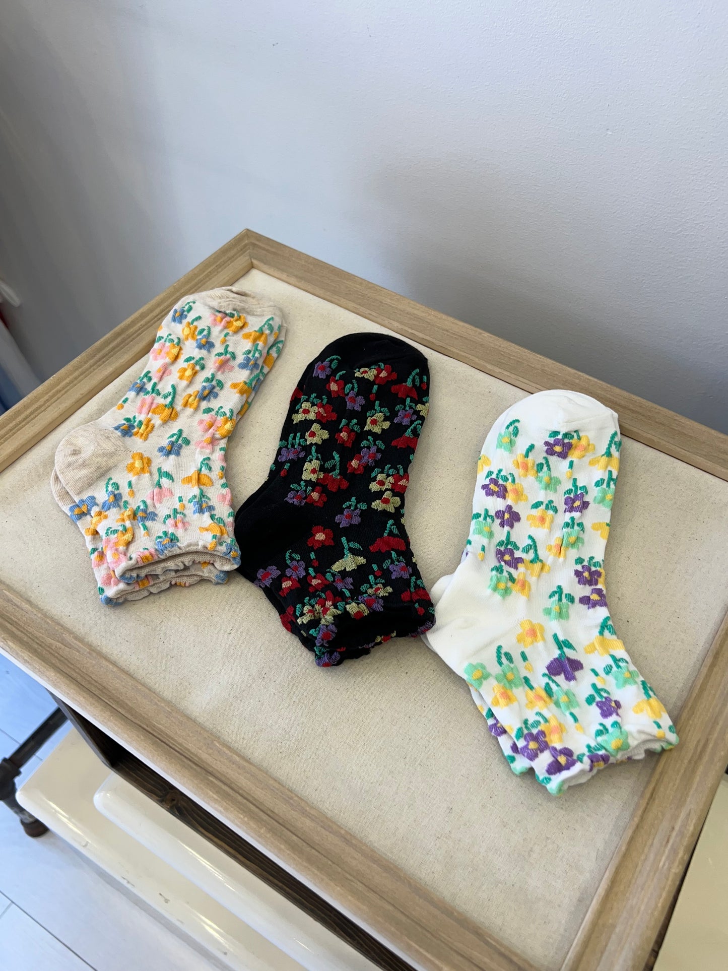 WEGO Flower print socks