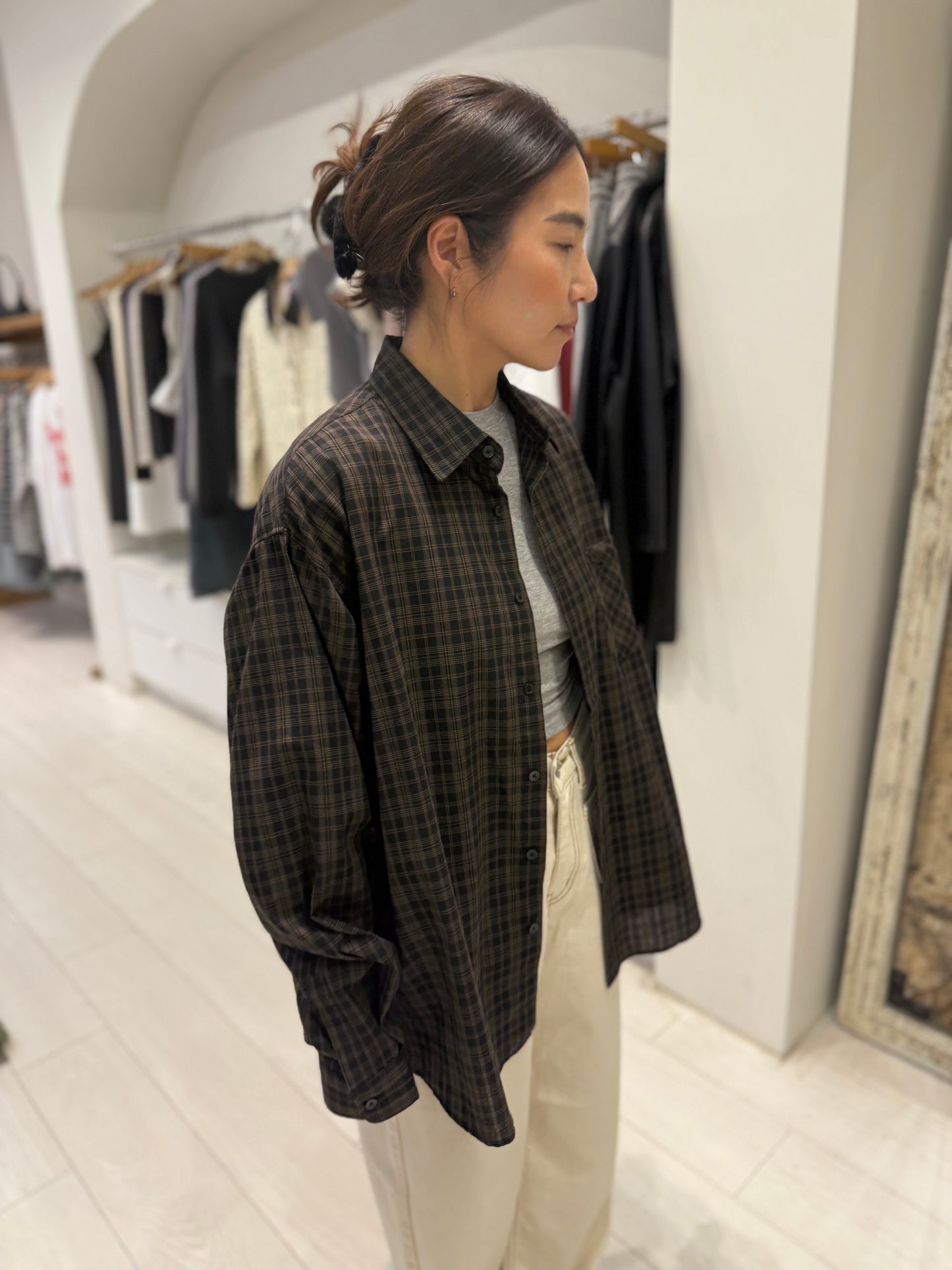 LAO Plaid oversized shirt