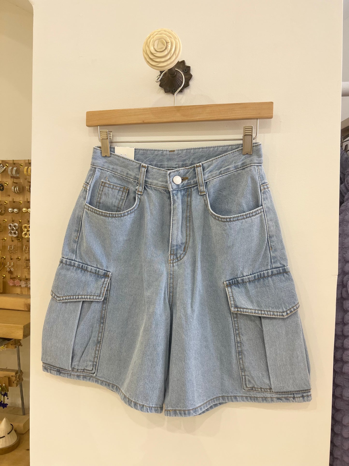WALLA Denim cargo shorts