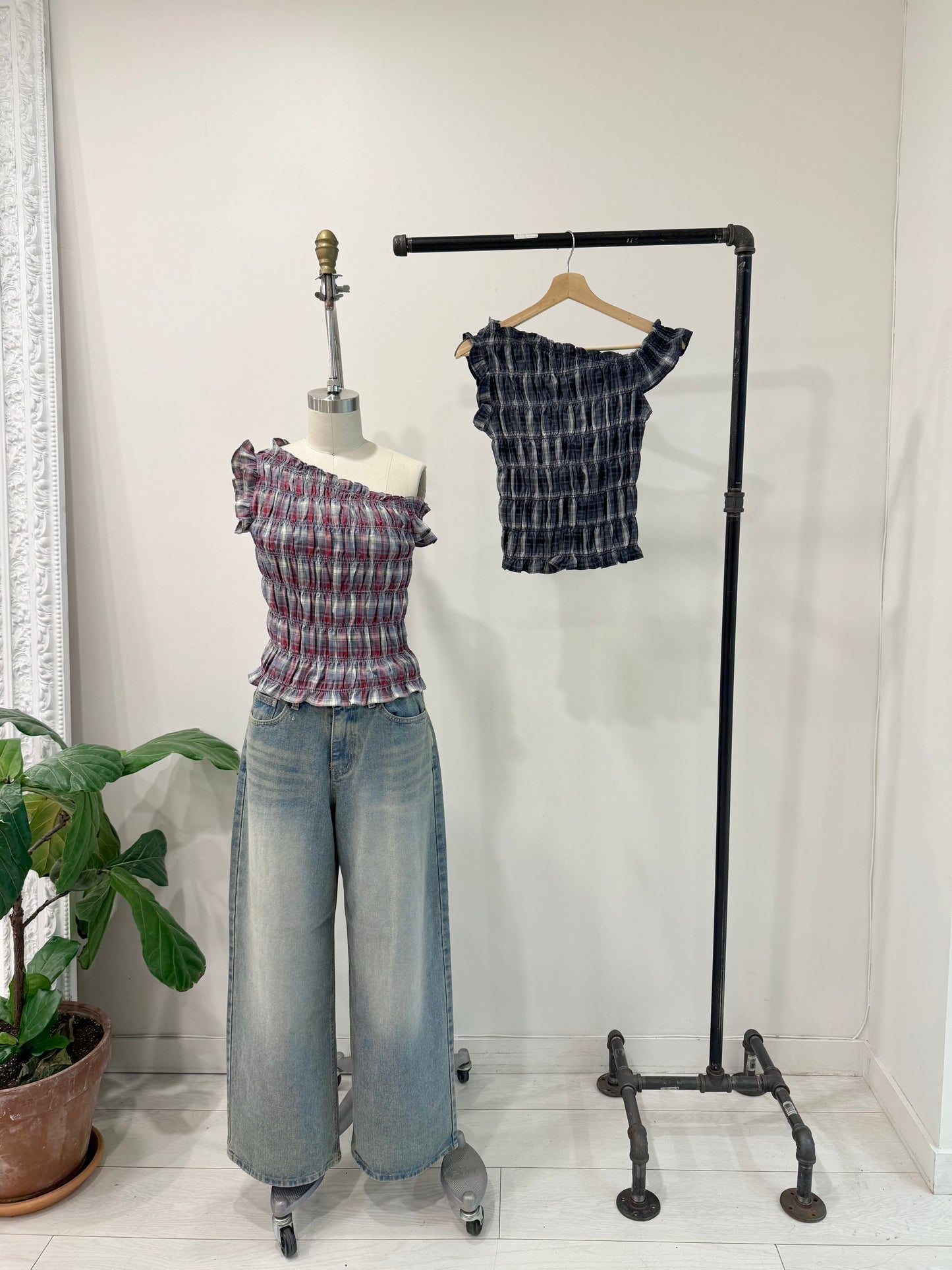 HAVEN Smocked top