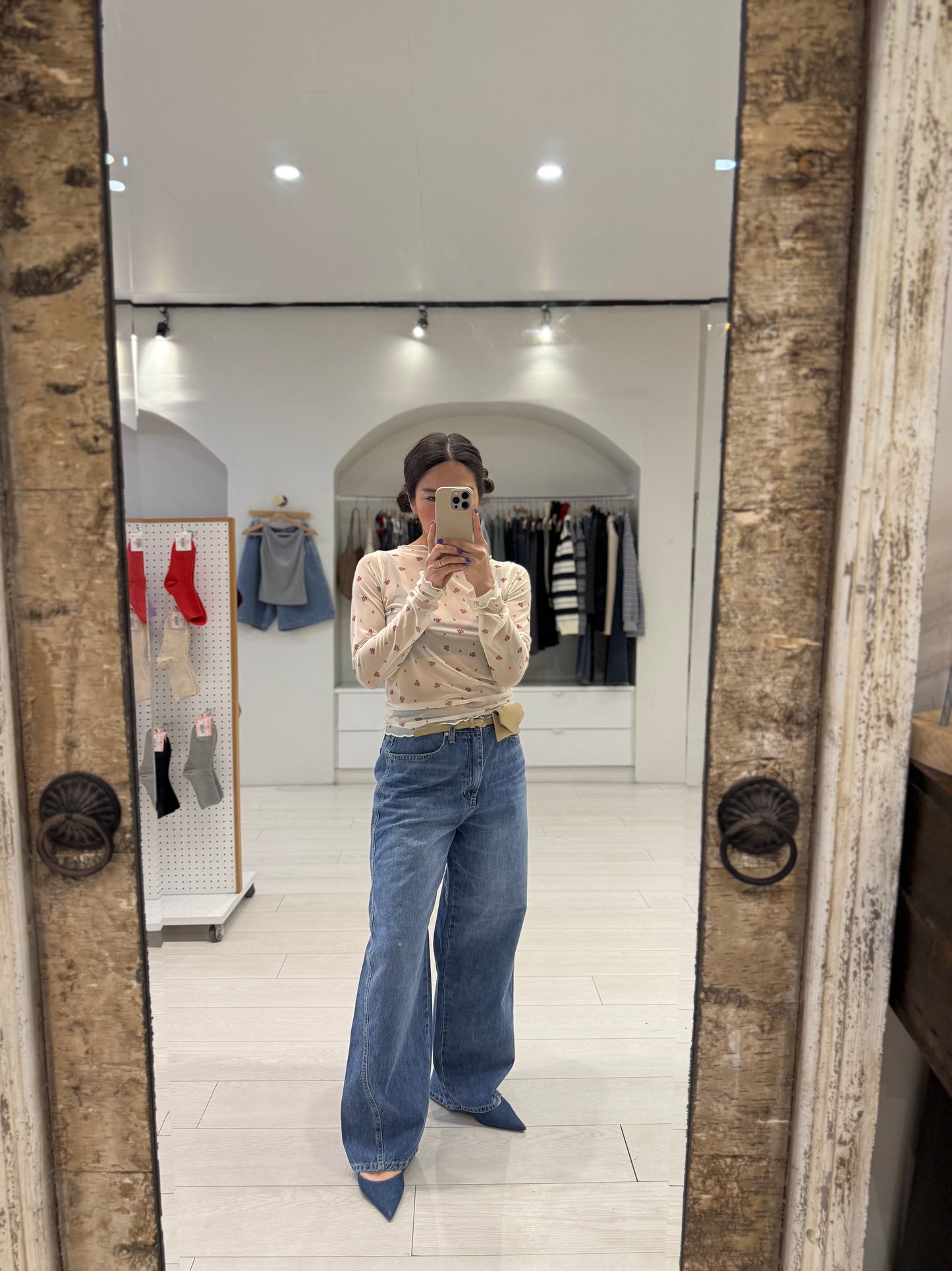 JUICE Diagonal seam jeans