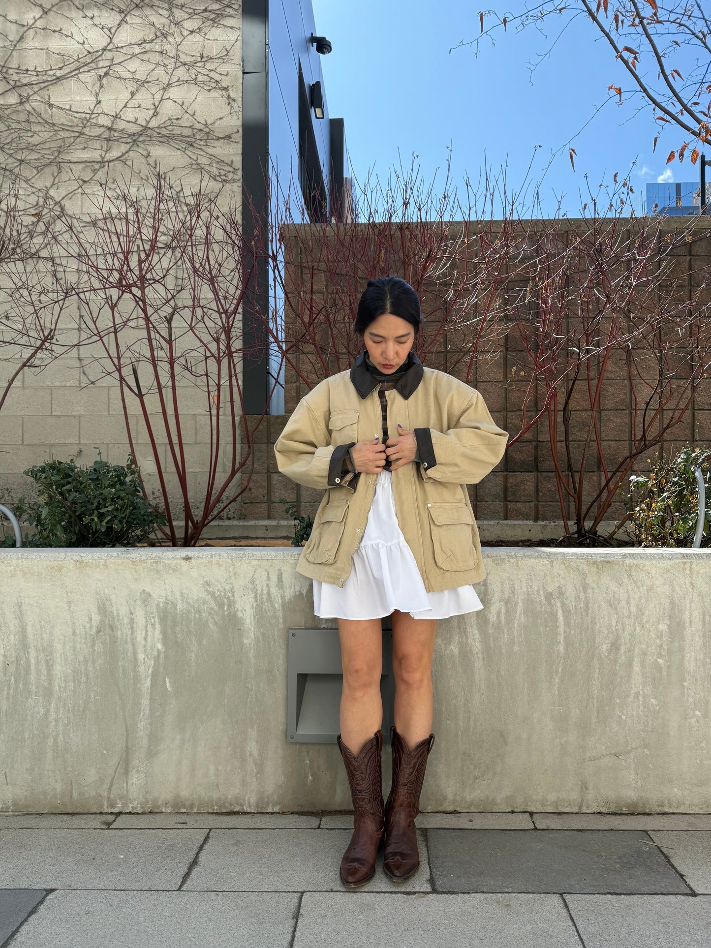 CELLO Tiered mini skirt