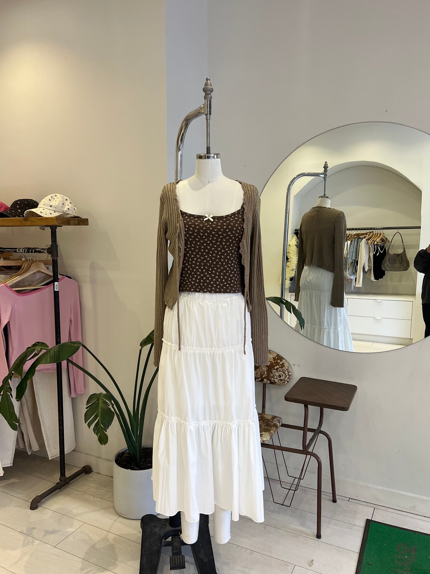 RESSY Maxi tiered skirt
