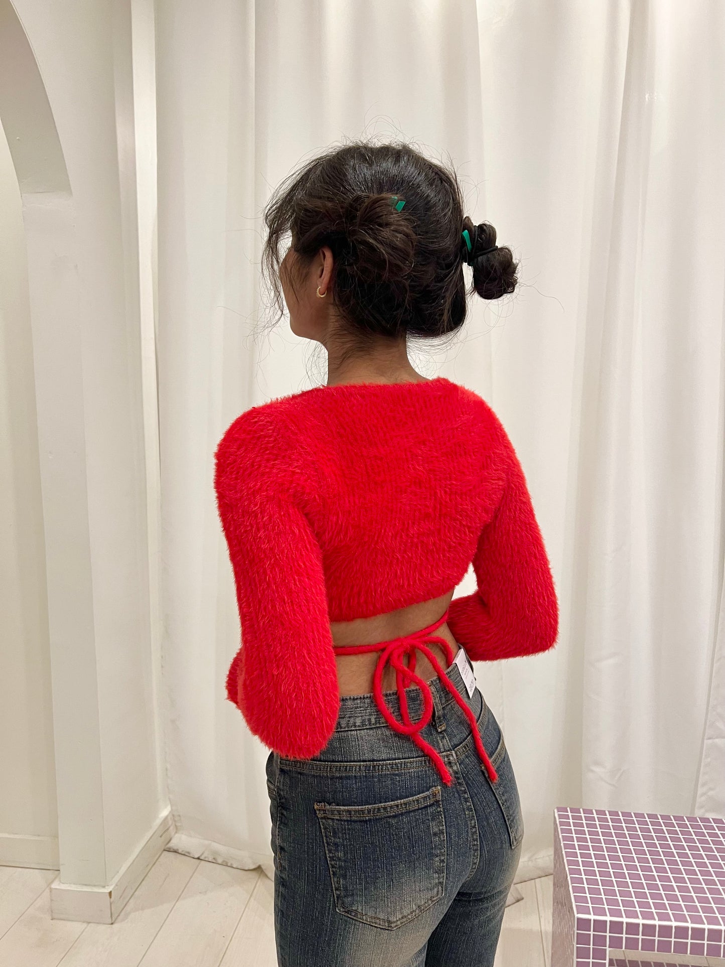 STAIR Backless angora top