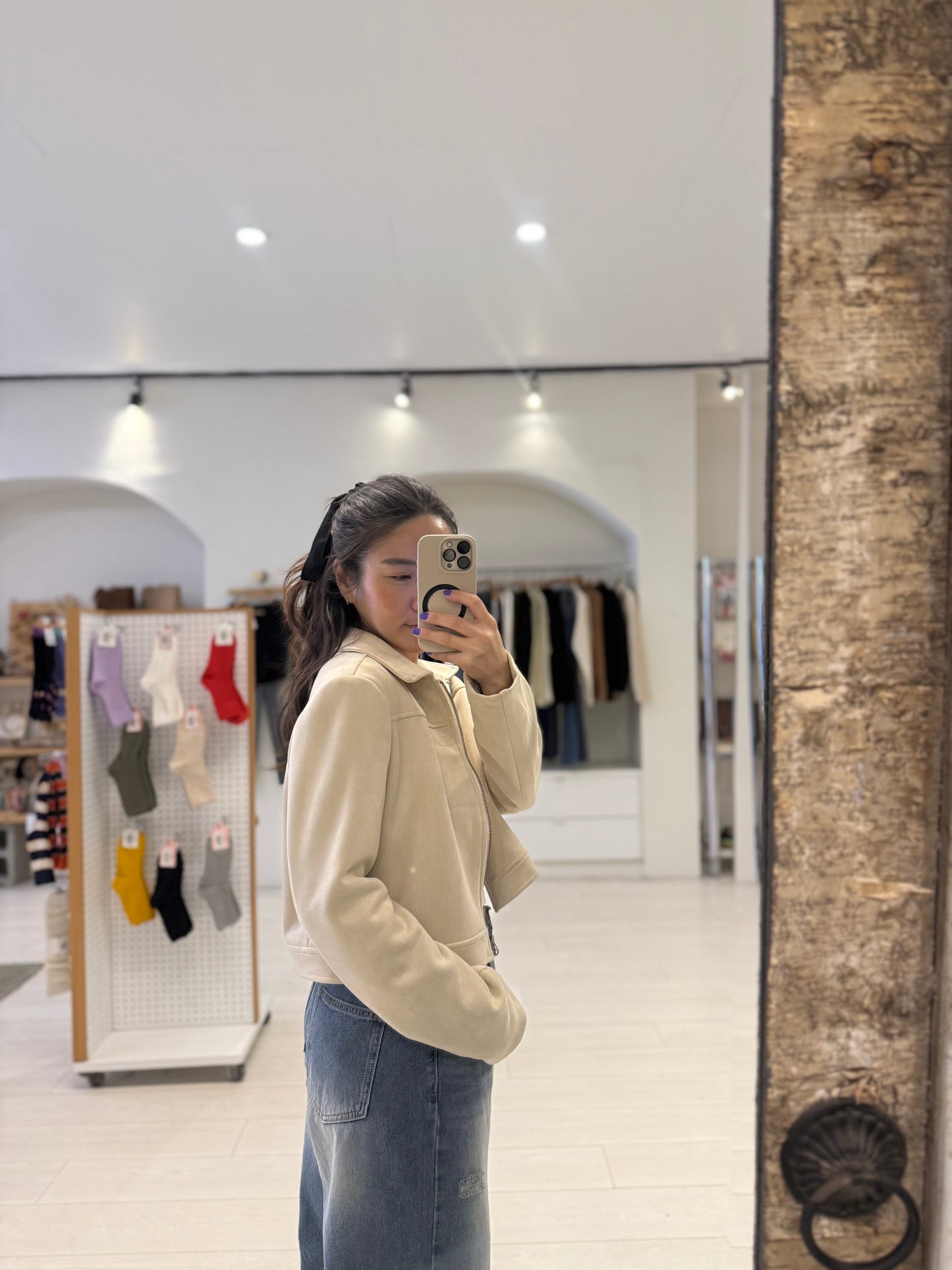 PALLO Faux suede jacket