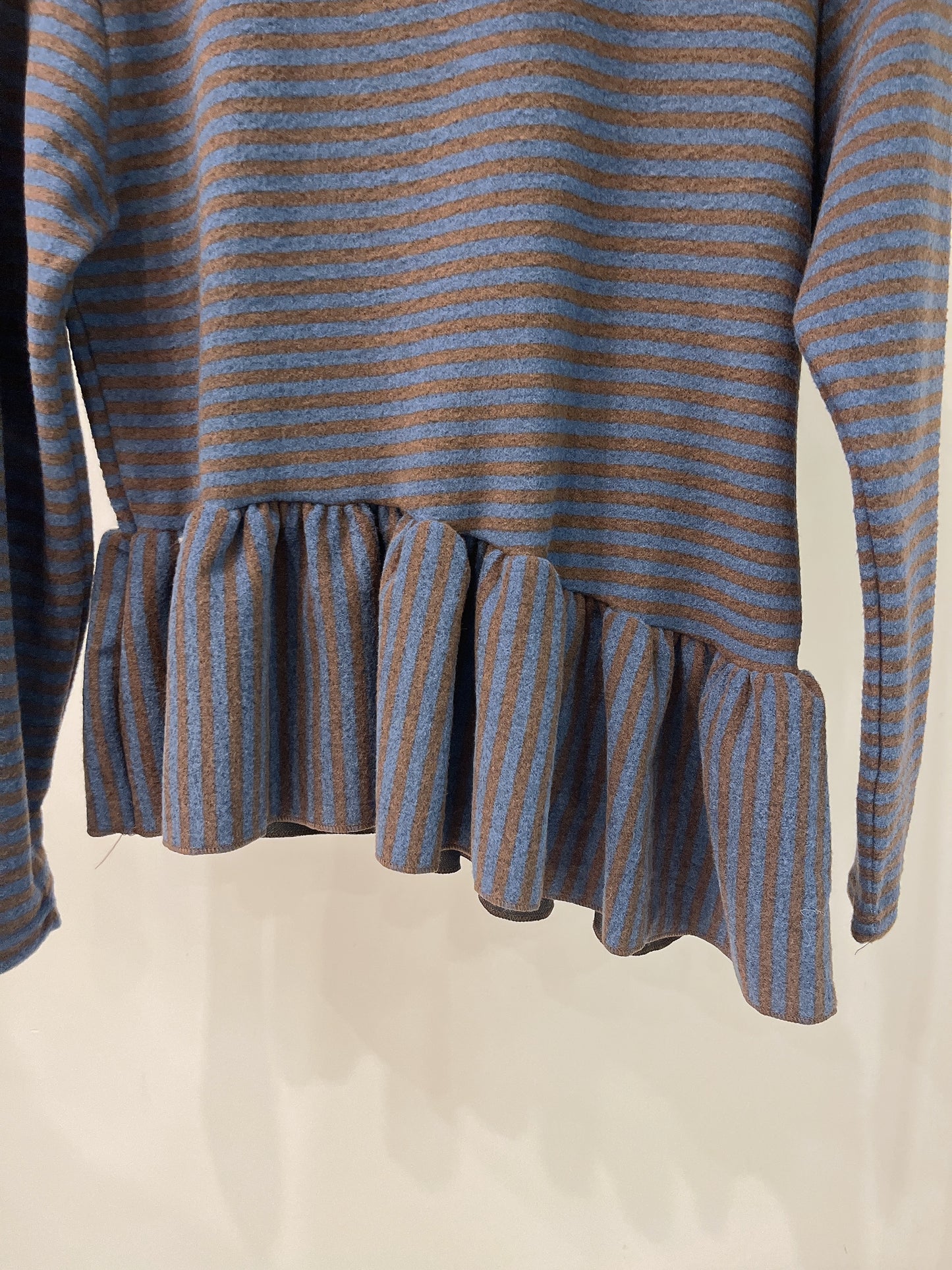 LANYA Stripe peplum top