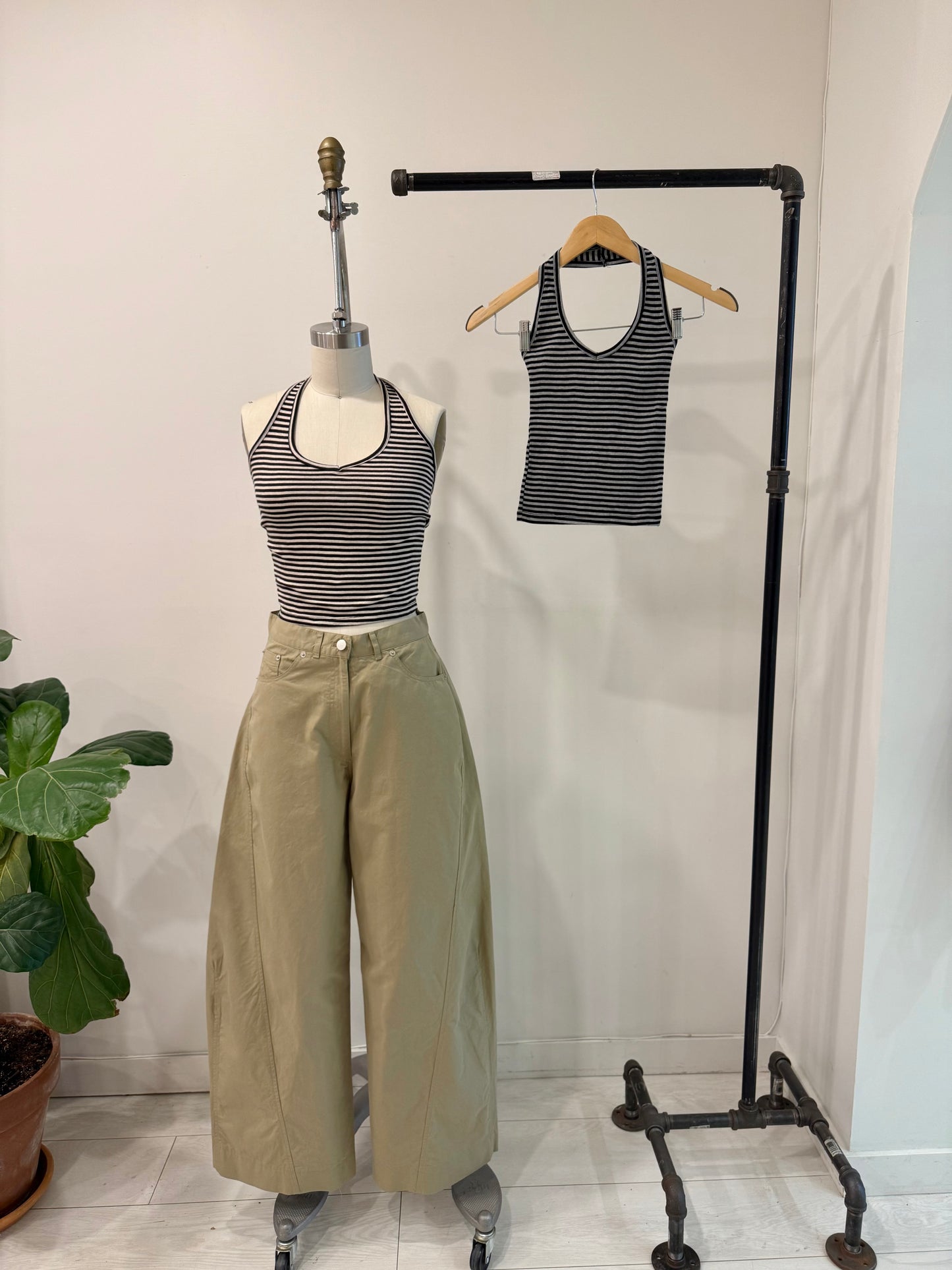 LIFTY Stripe halter top