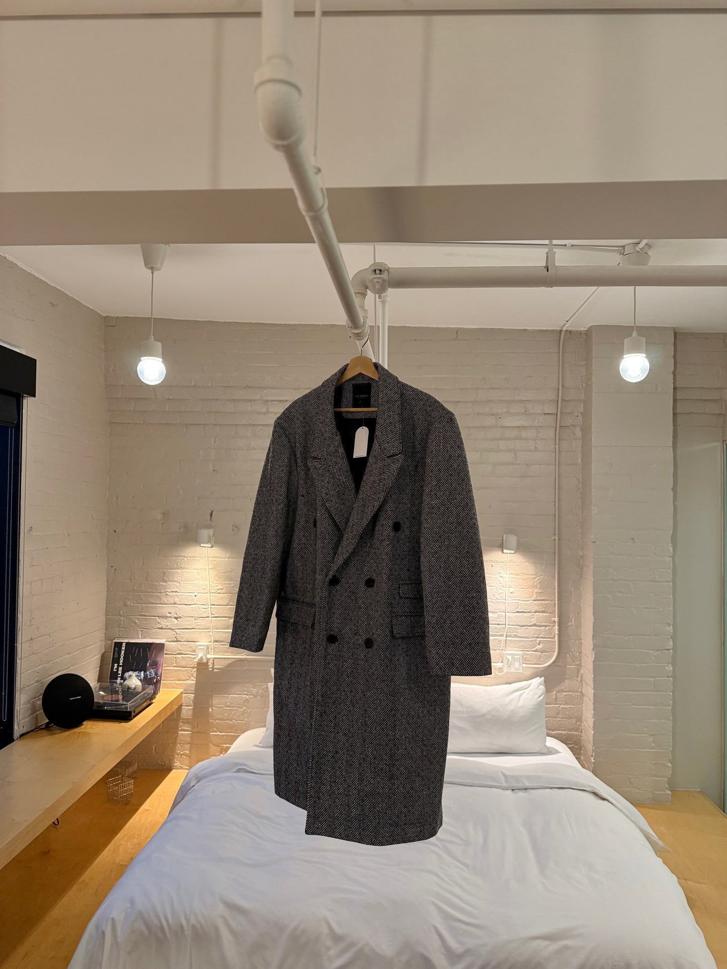 LIAMS Unisex herringbone coat