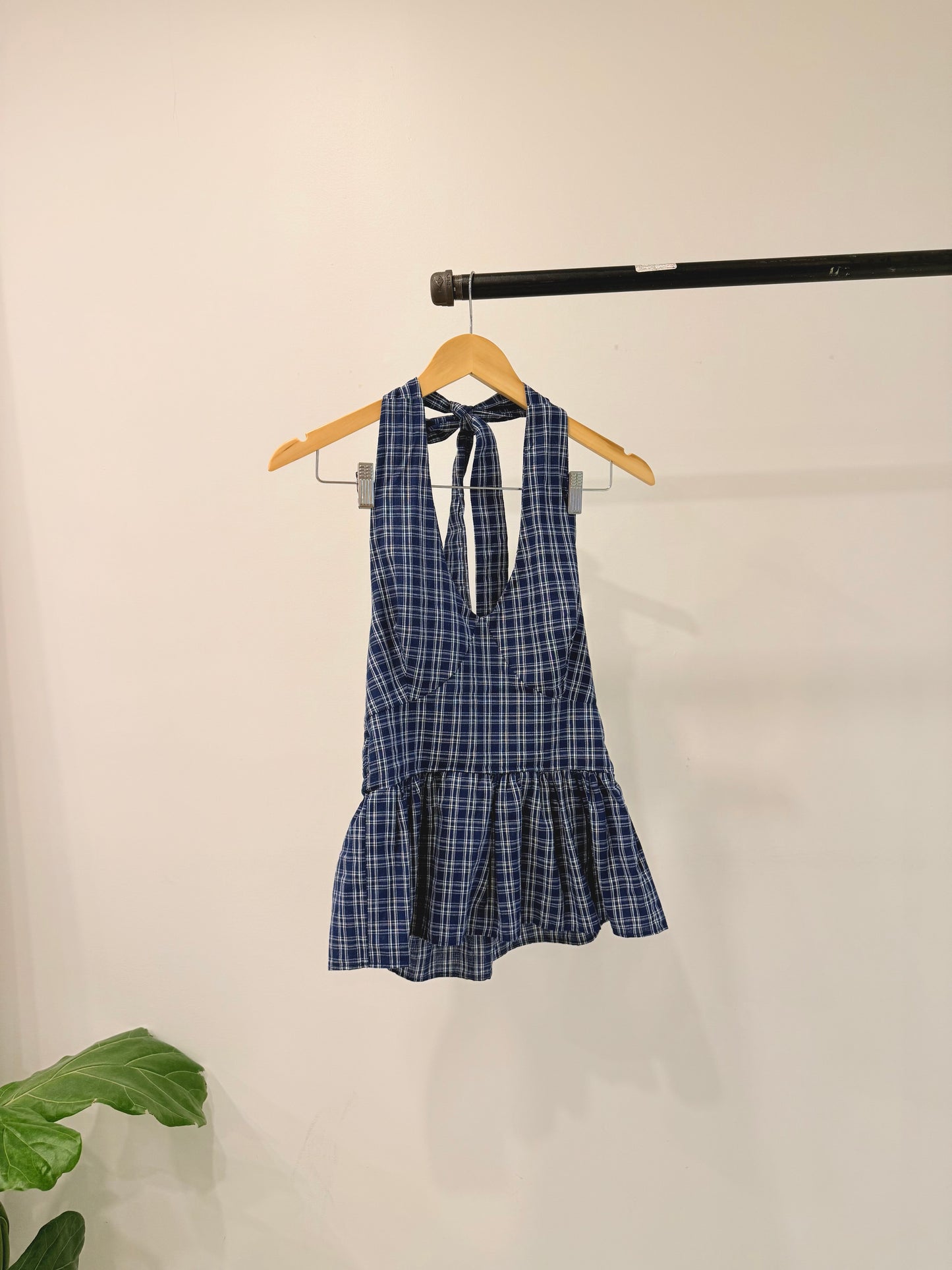 ELEM Plaid halter top