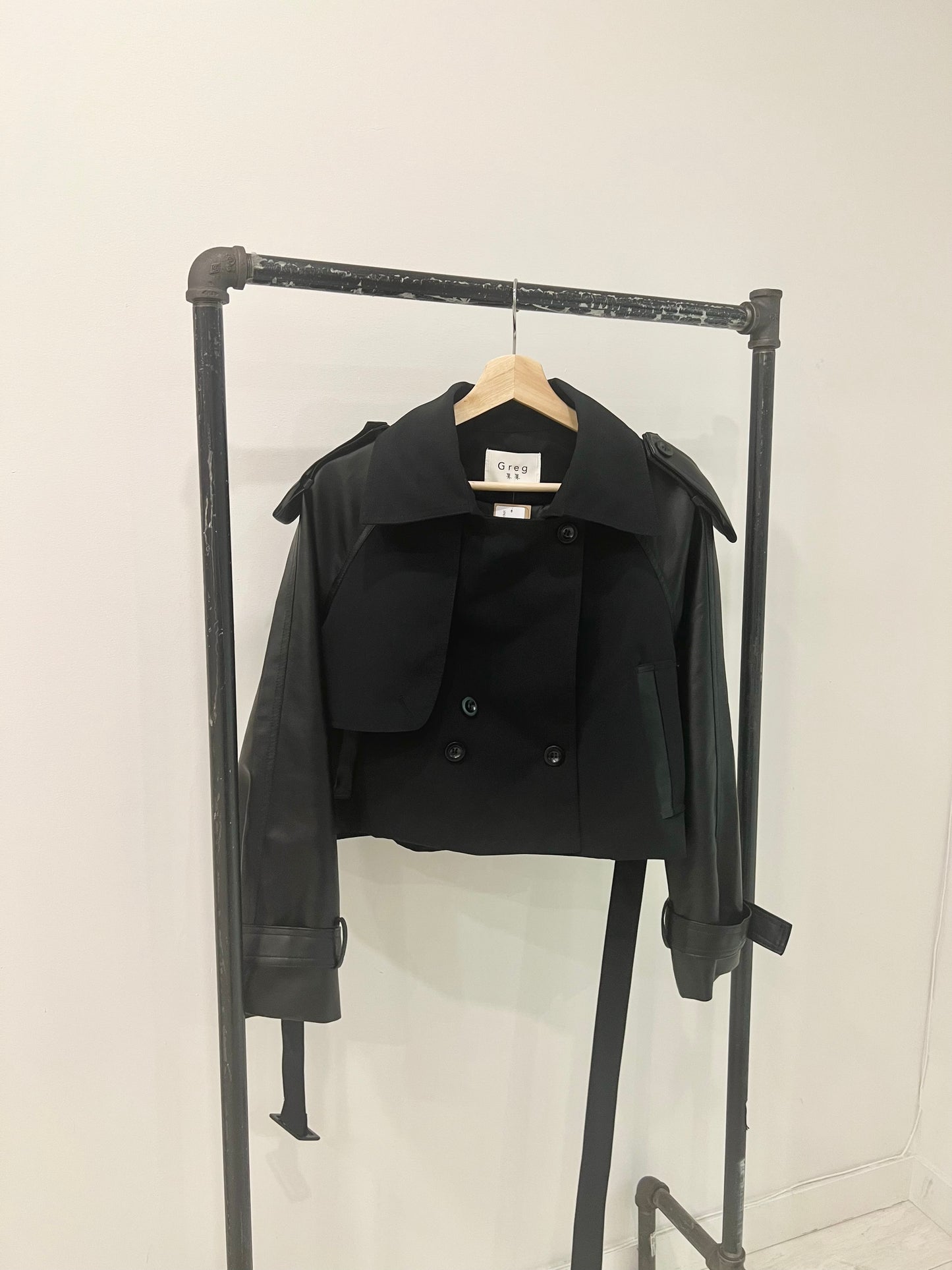 LIAN Cropped trench jacket