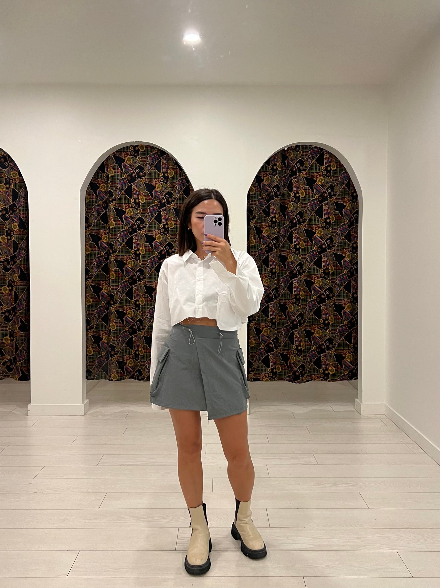 MILA Mini cargo skirt