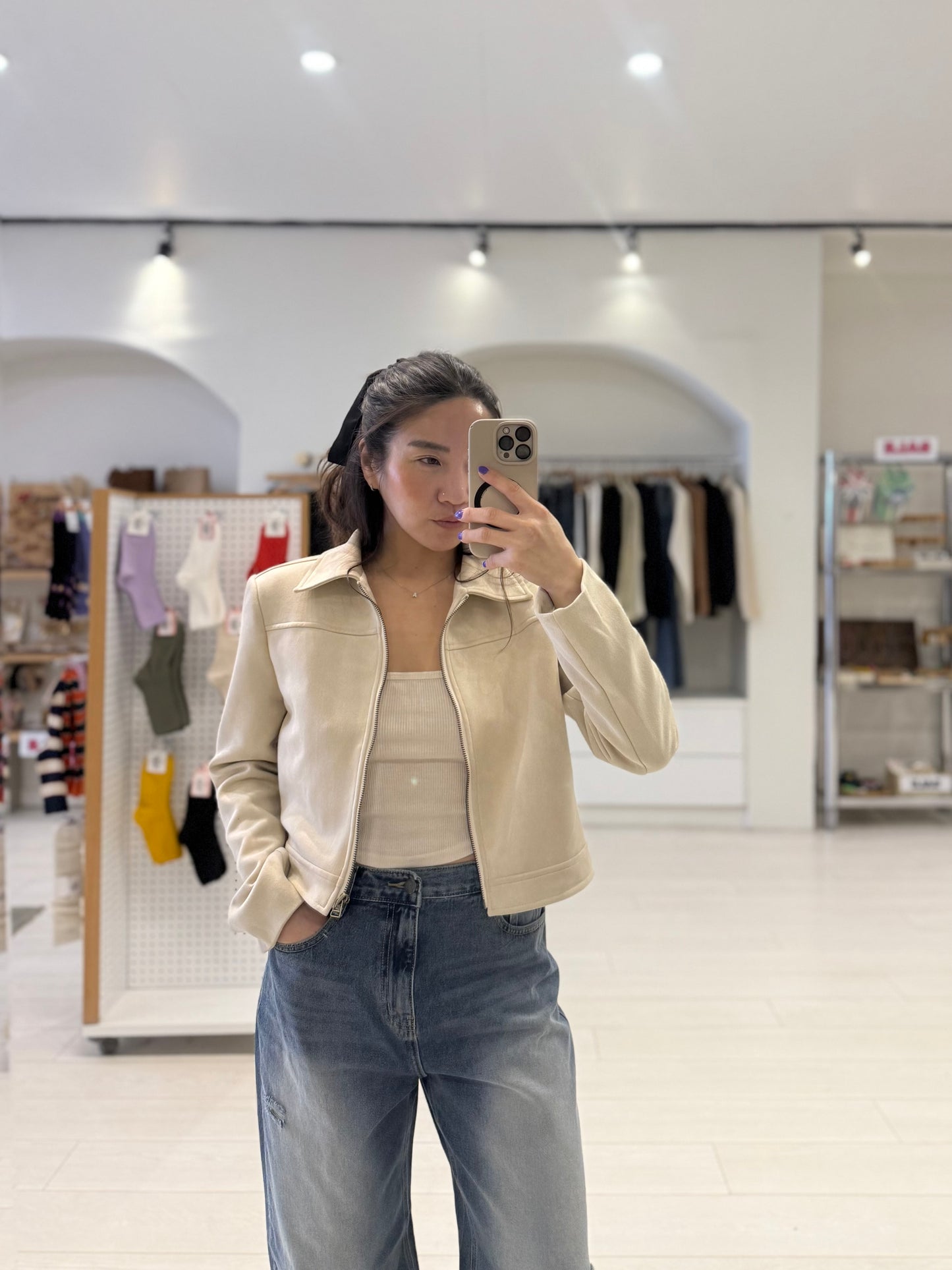 PALLO Faux suede jacket