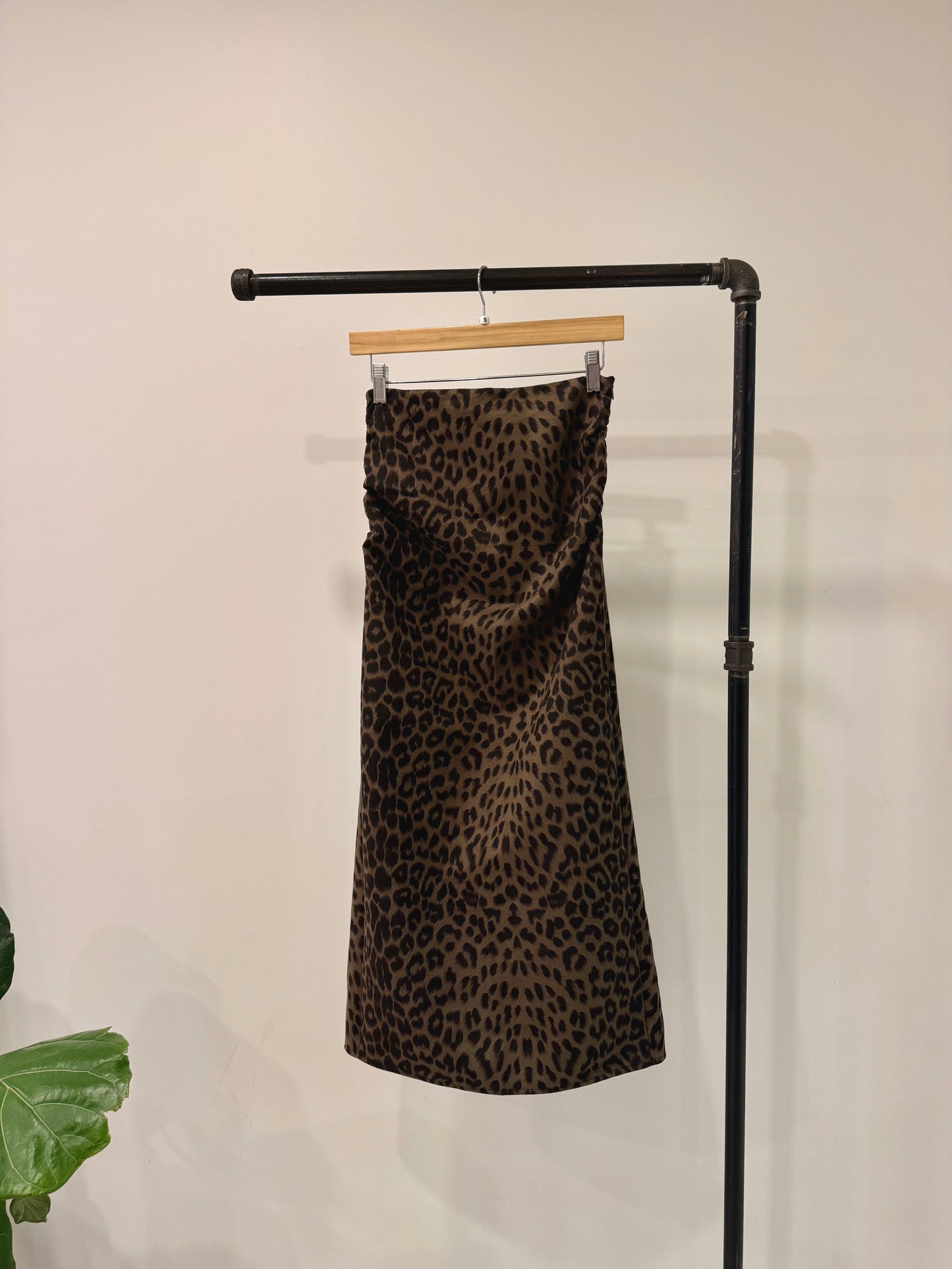 EXIT Cheetah print maxi skirt