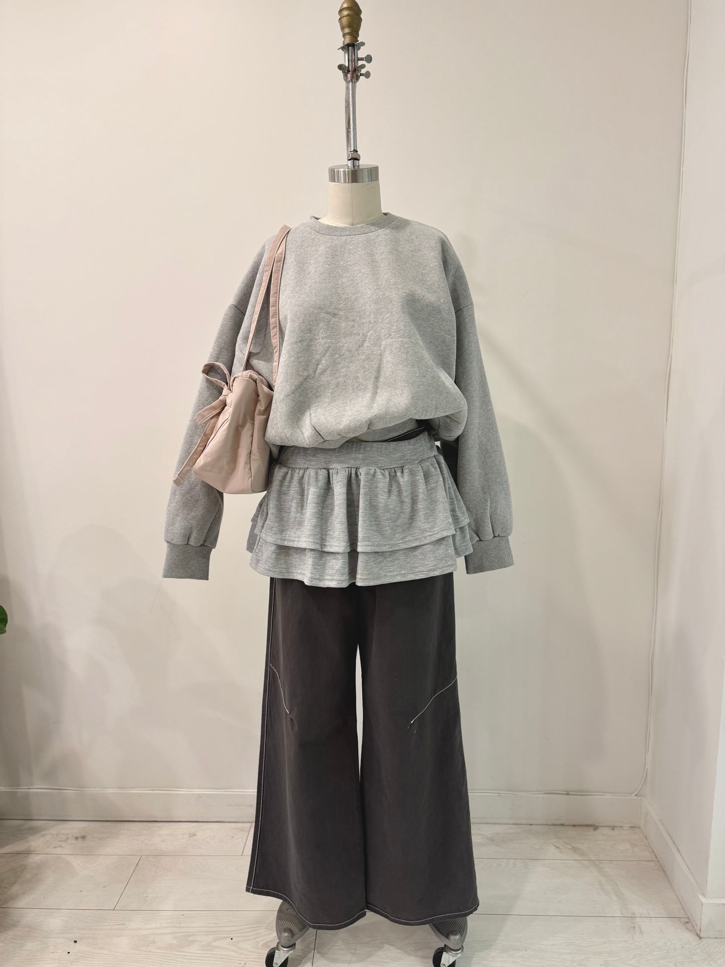 FREN Micro tiered skirt