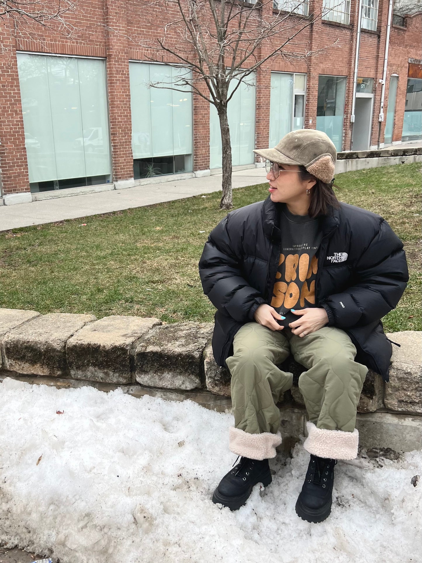 MAIN Corduroy trapper hat
