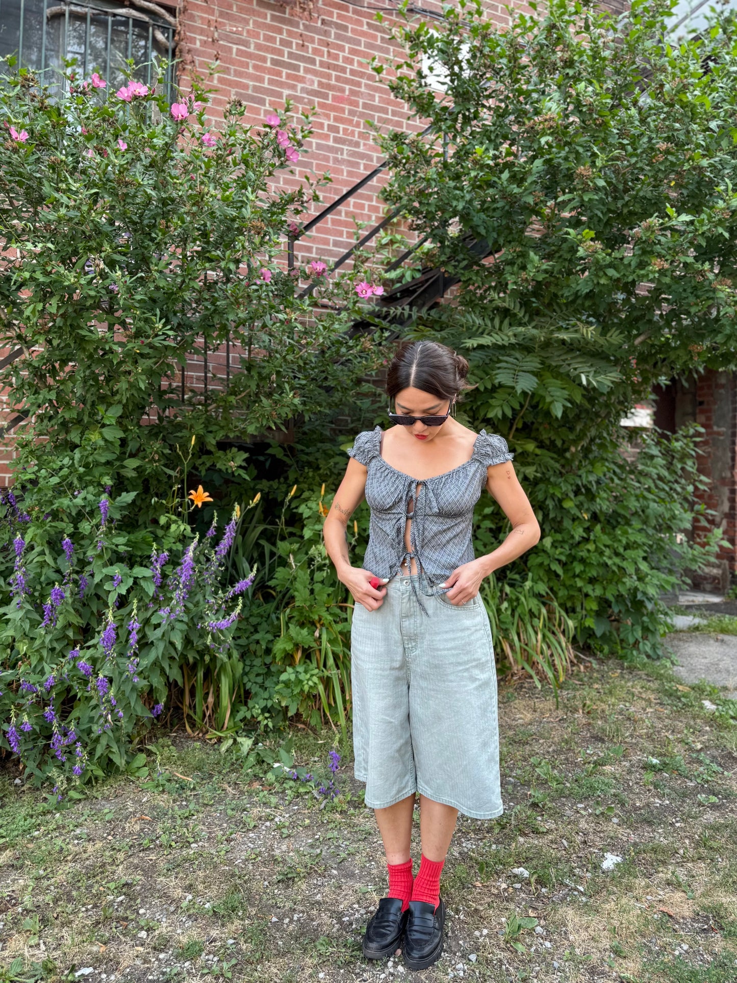 BLAKE Tie blouse