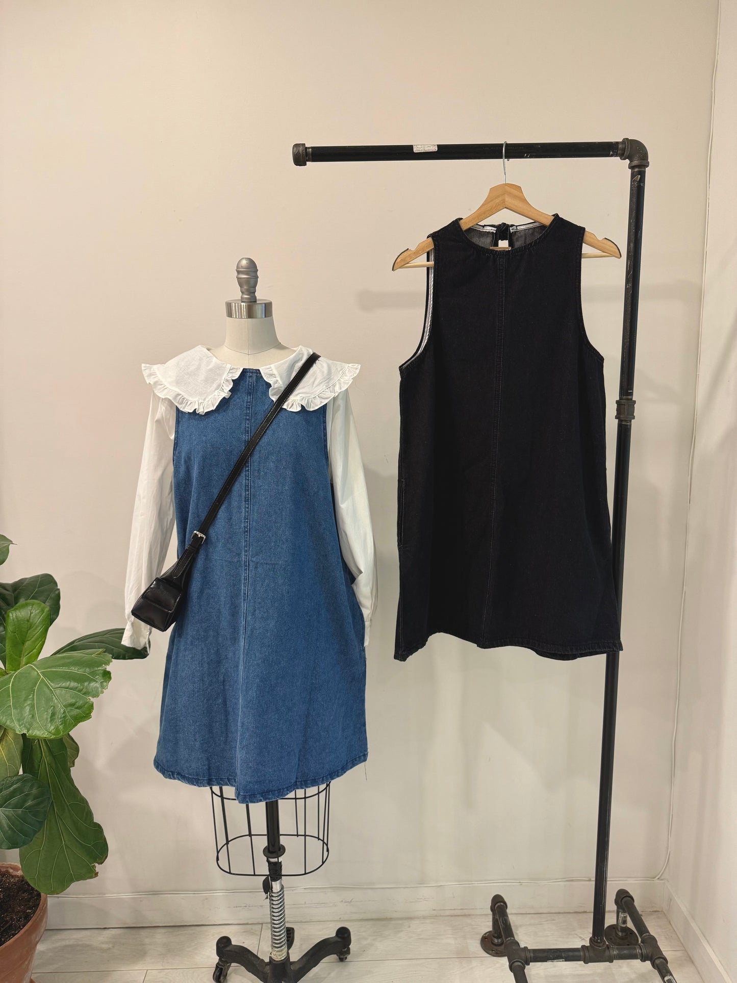 NESSON Denim mini dress