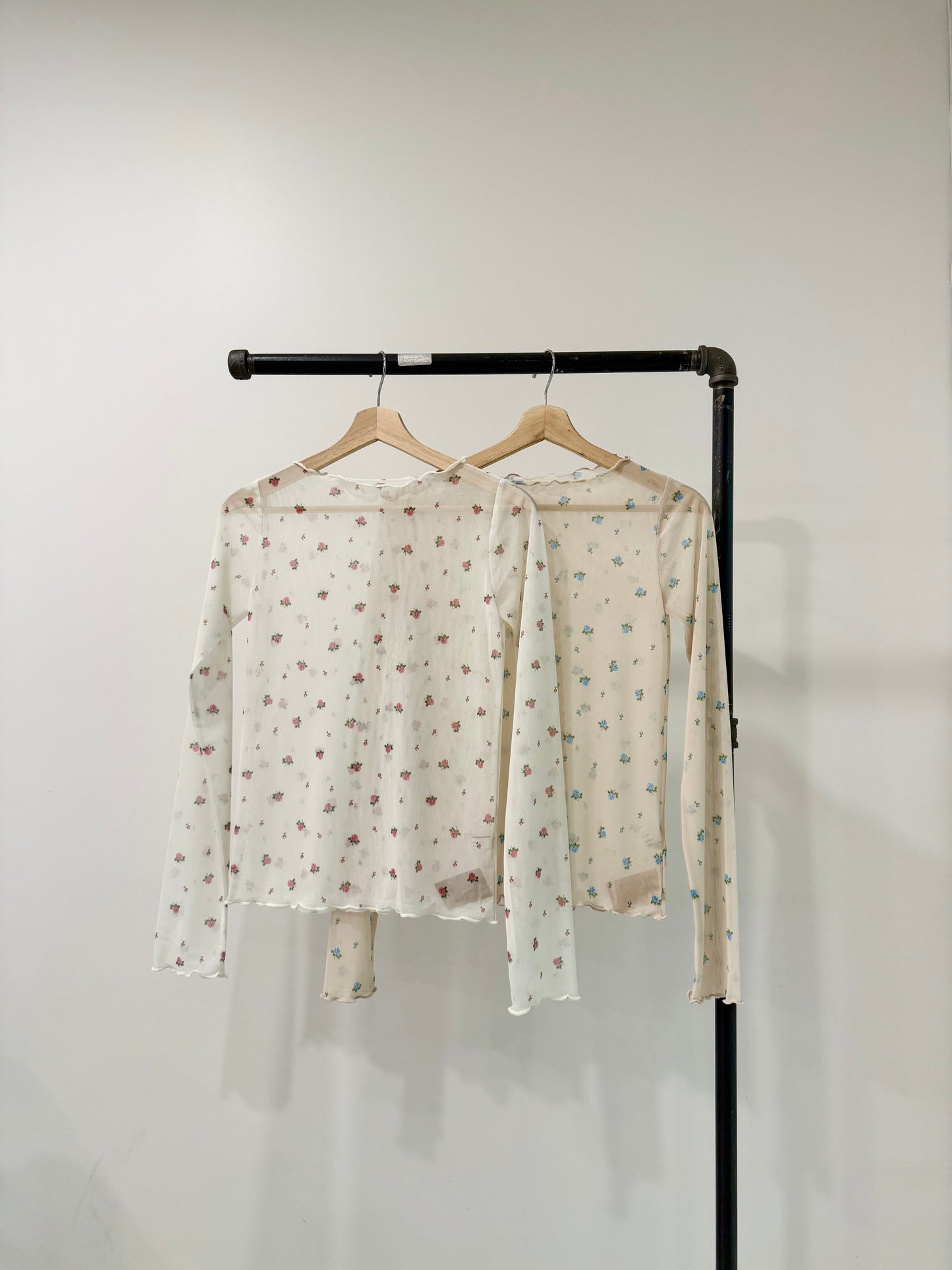 LIREN Floral mesh top